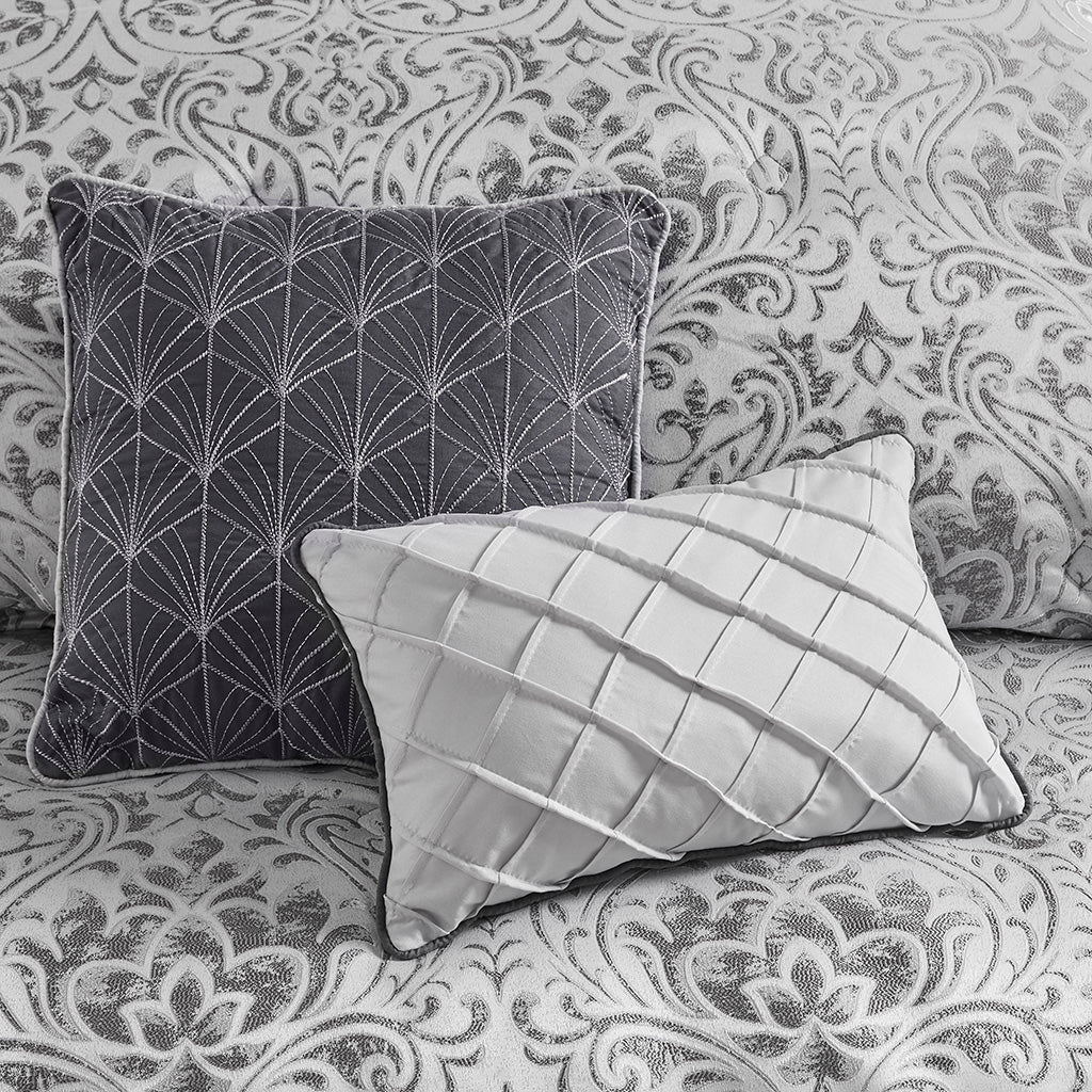 Emilia 12-Piece Jacquard Comforter Set with Bed Sheets - Image 27