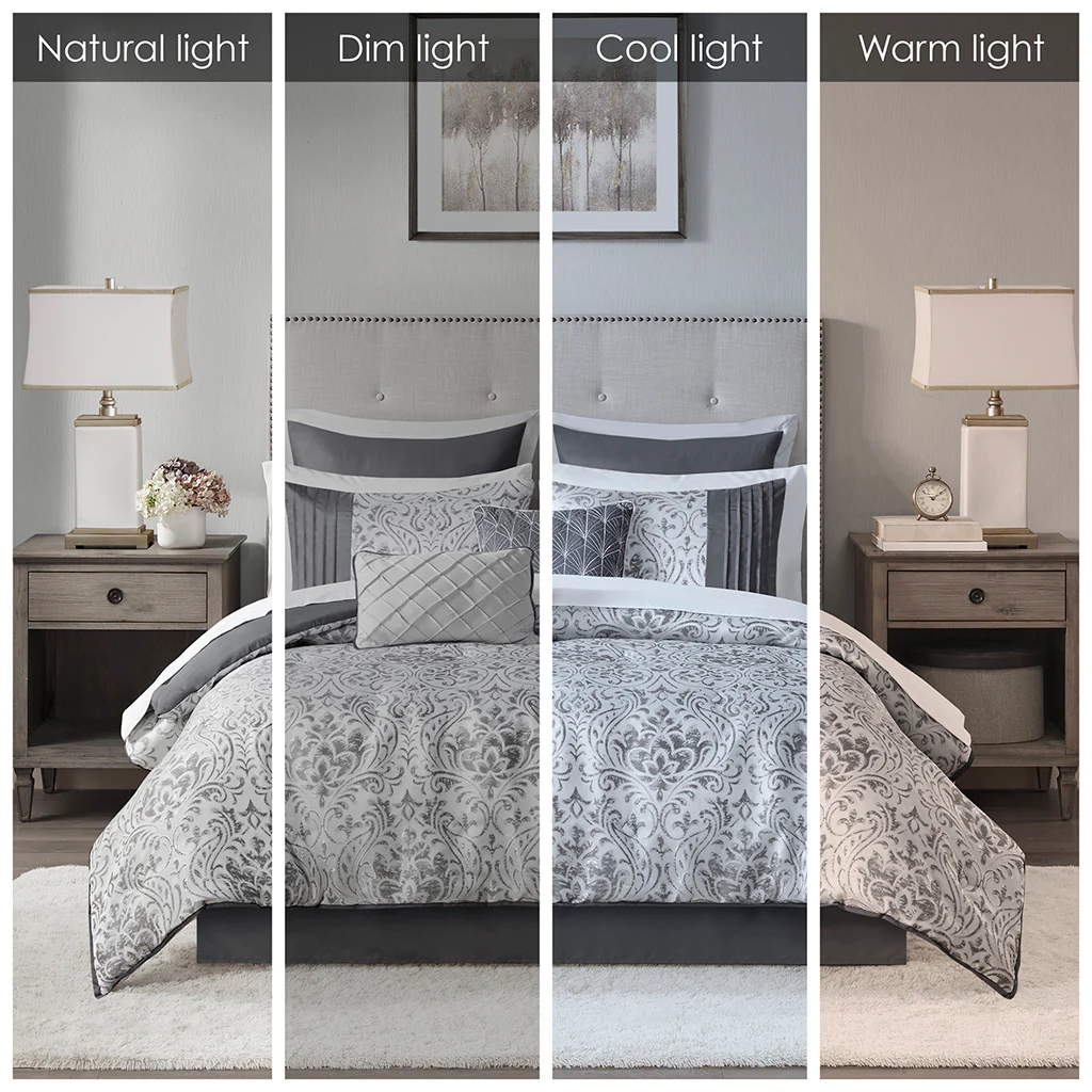Emilia 12-Piece Jacquard Comforter Set with Bed Sheets - Image 29