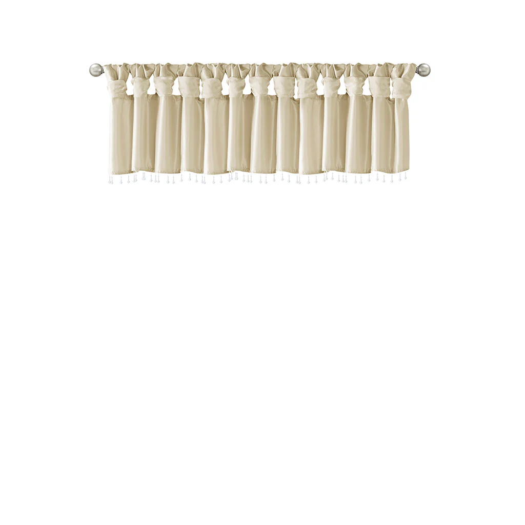 Emilia Lightweight Faux Silk Valance With Beads - Image 60