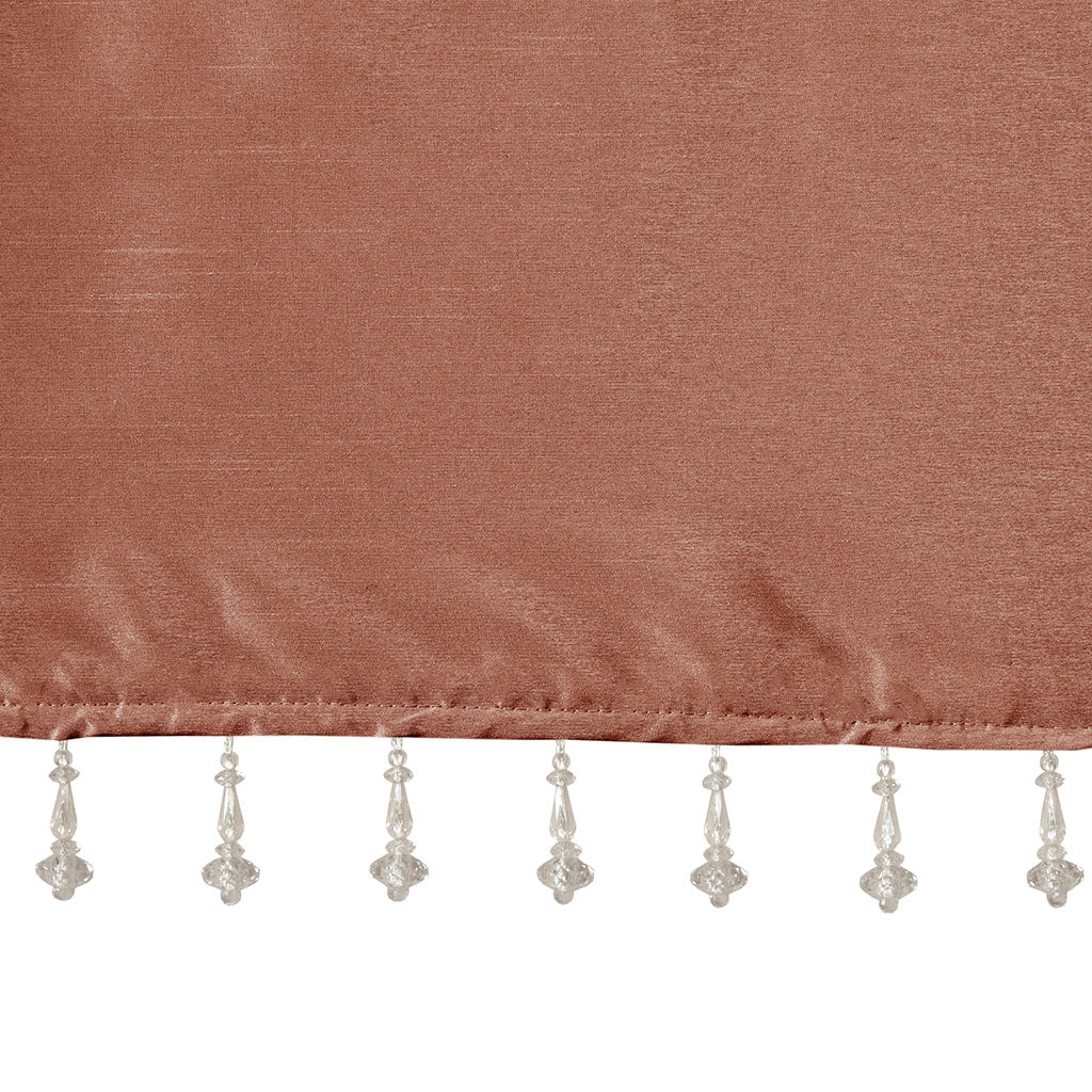 Emilia Lightweight Faux Silk Valance With Beads - Image 71