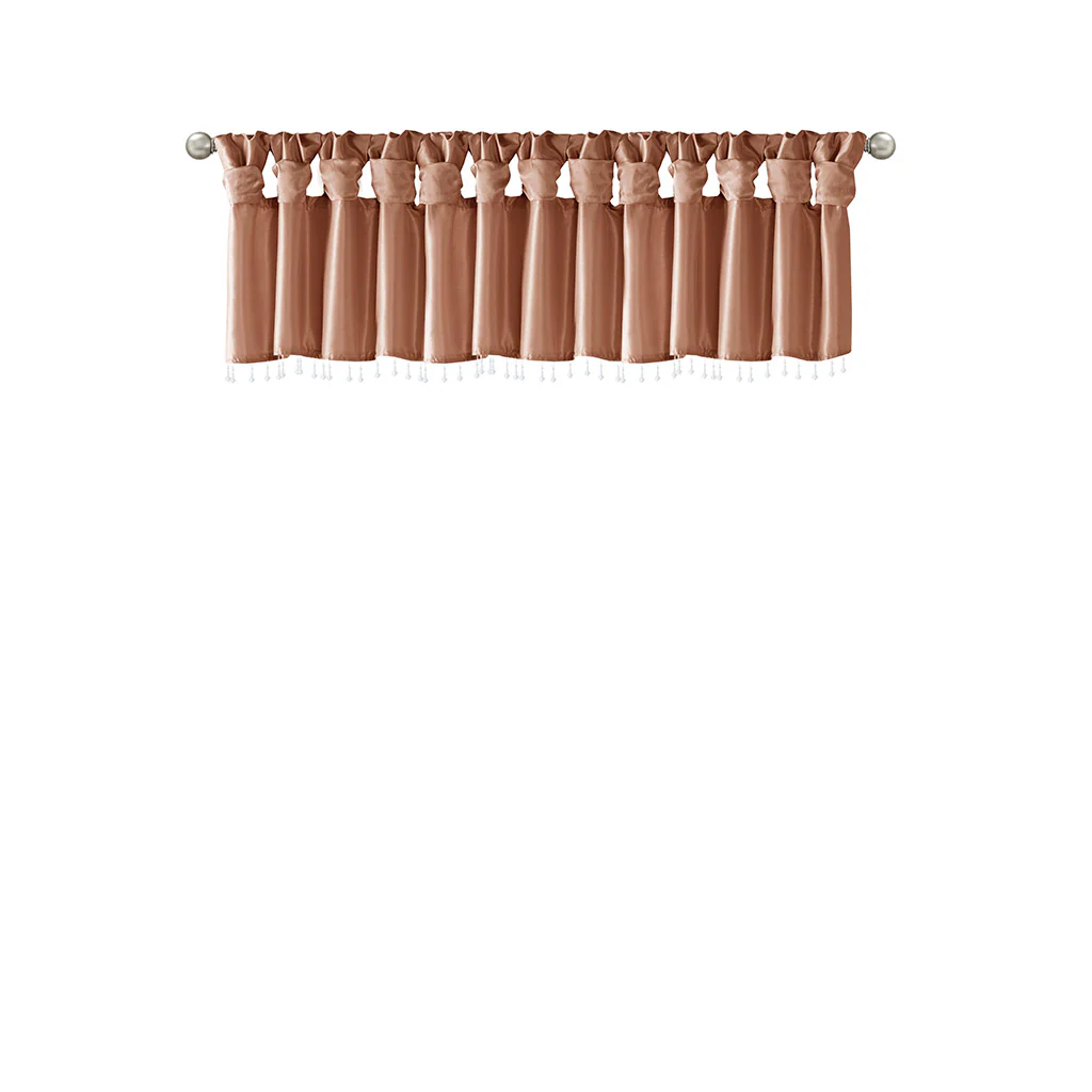 Emilia Lightweight Faux Silk Valance With Beads - Image 73