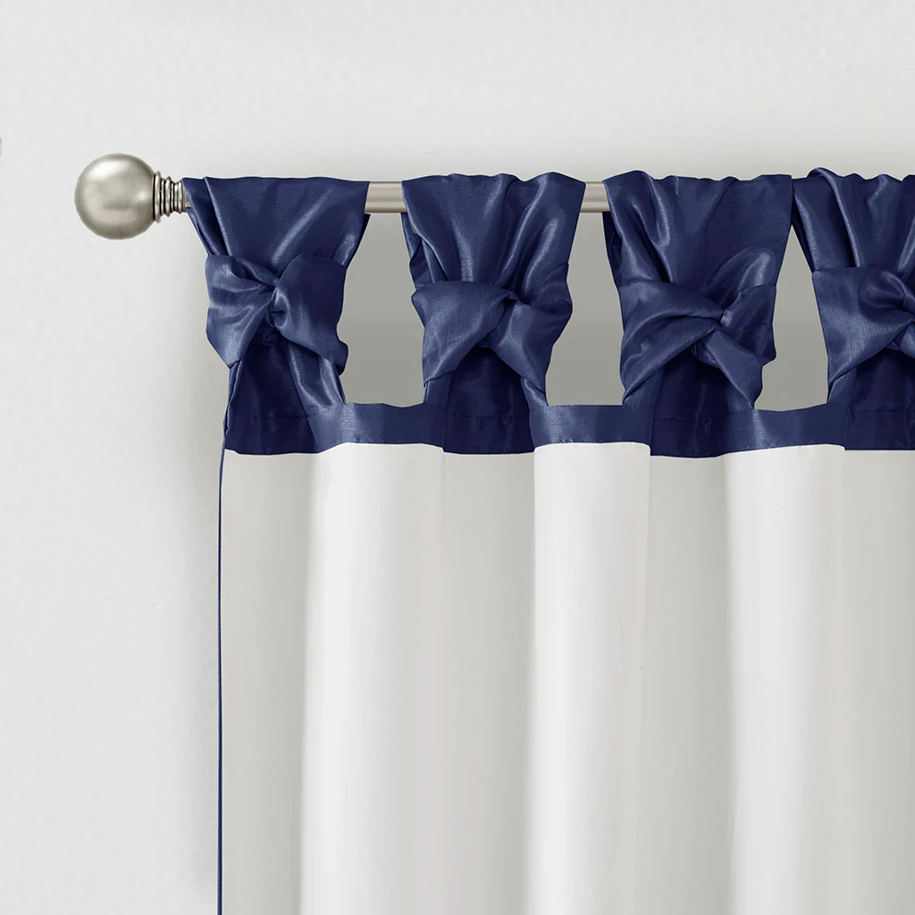Emilia Twist Tab Lined Window Curtain Panel - Image 44
