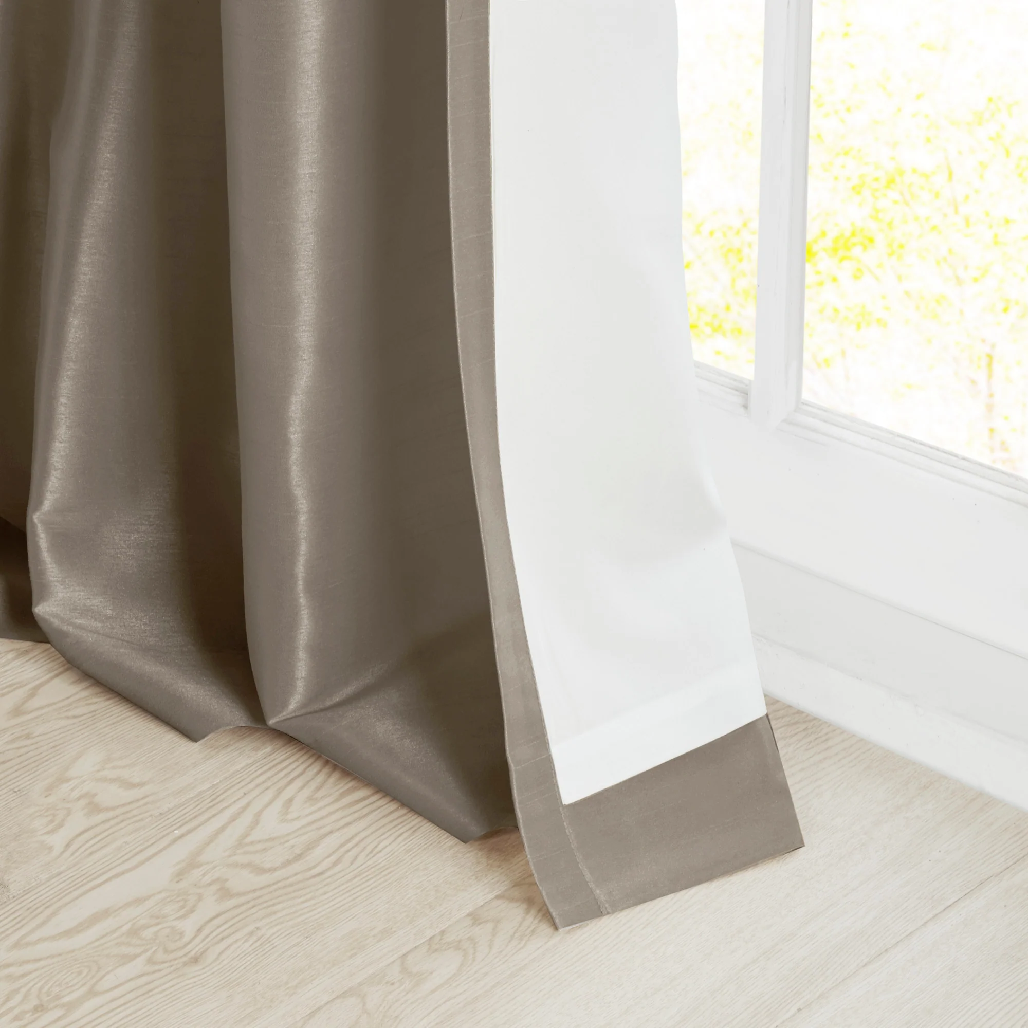 Emilia Twist Tab Lined Window Curtain Panel - Image 47
