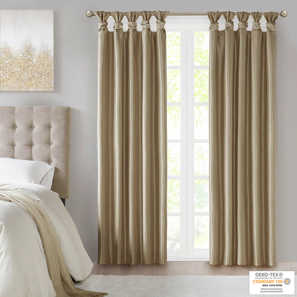 Emilia Twist Tab Total Blackout Window Curtain Panel - Image 48