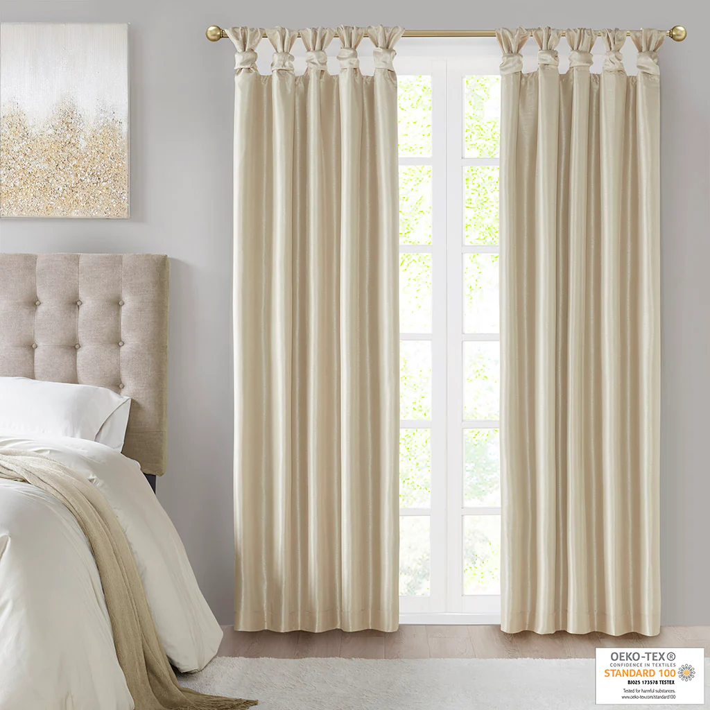 Emilia Twist Tab Total Blackout Window Curtain Panel - Image 49