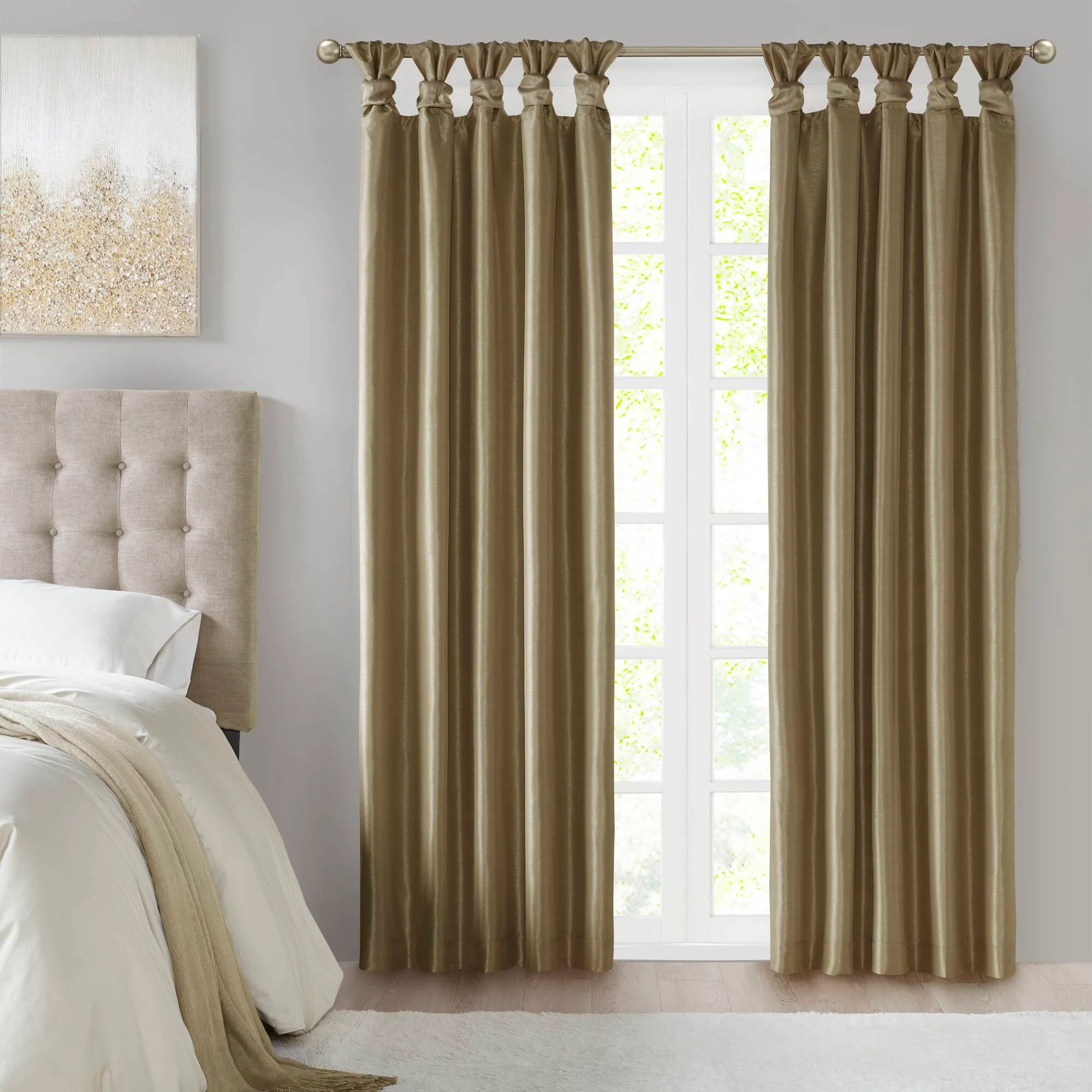 Emilia Twist Tab Total Blackout Window Curtain Panel - Image 69