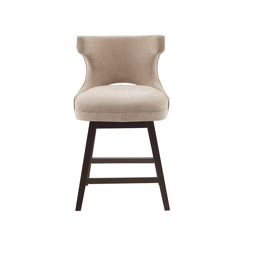 Emmett 360-degree swivel counter stool with nailheads - Image 21