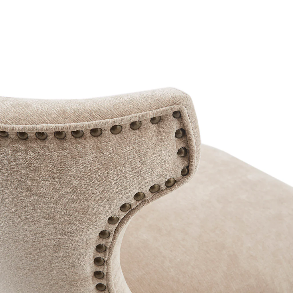 Emmett 360-degree swivel counter stool with nailheads - Image 25