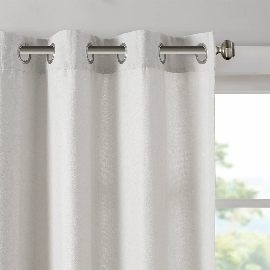 Englewood Solid Piece Dyed Grommet Top Curtain Panel - Image 14