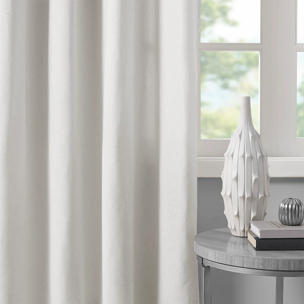 Englewood Solid Piece Dyed Grommet Top Curtain Panel - Image 15