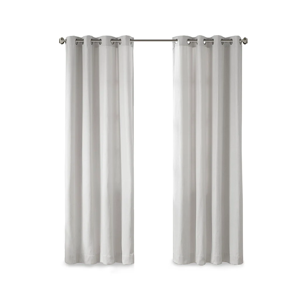 Englewood Solid Piece Dyed Grommet Top Curtain Panel - Image 19