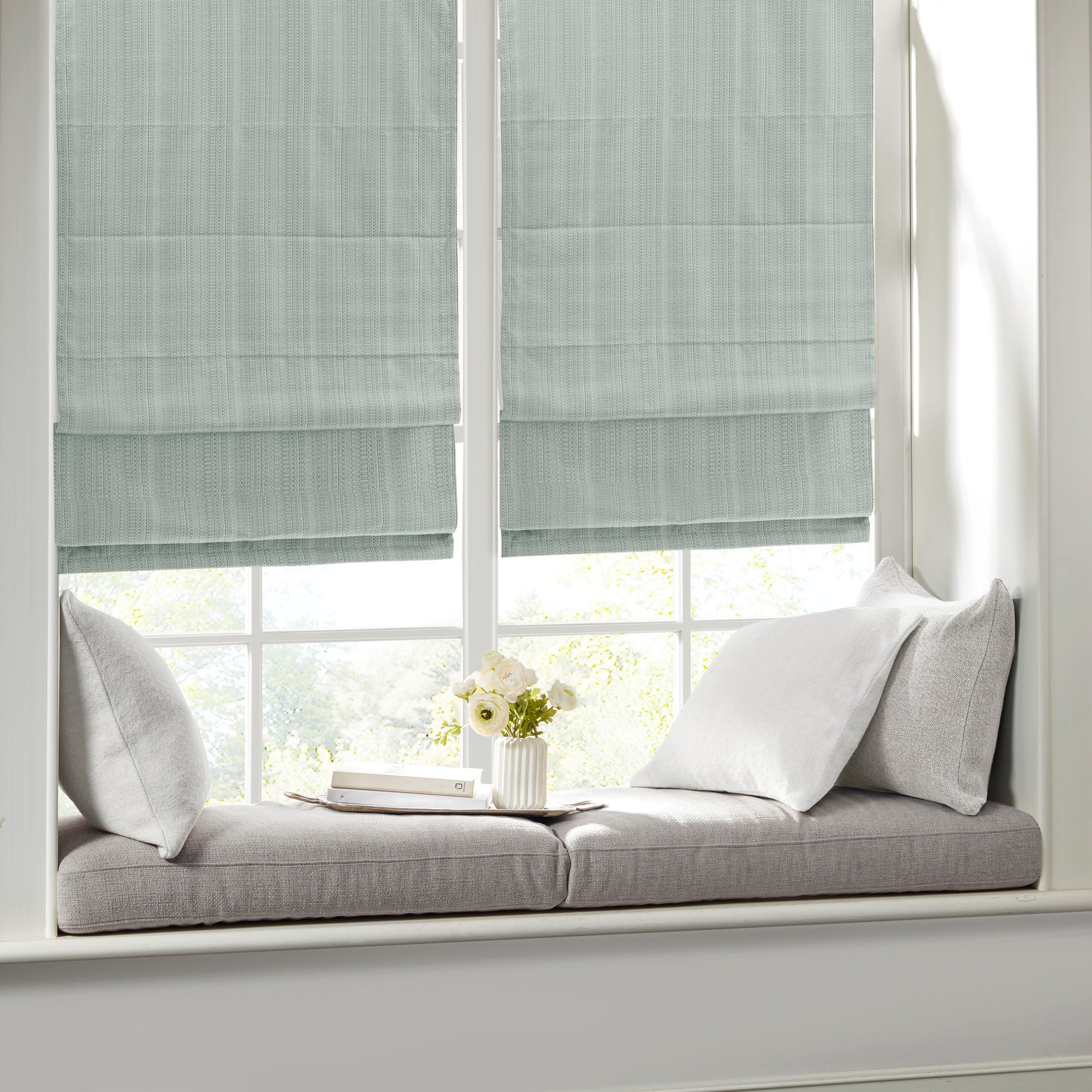 Galen Basketweave Room Darkening Cordless Roman Shade - Image 10