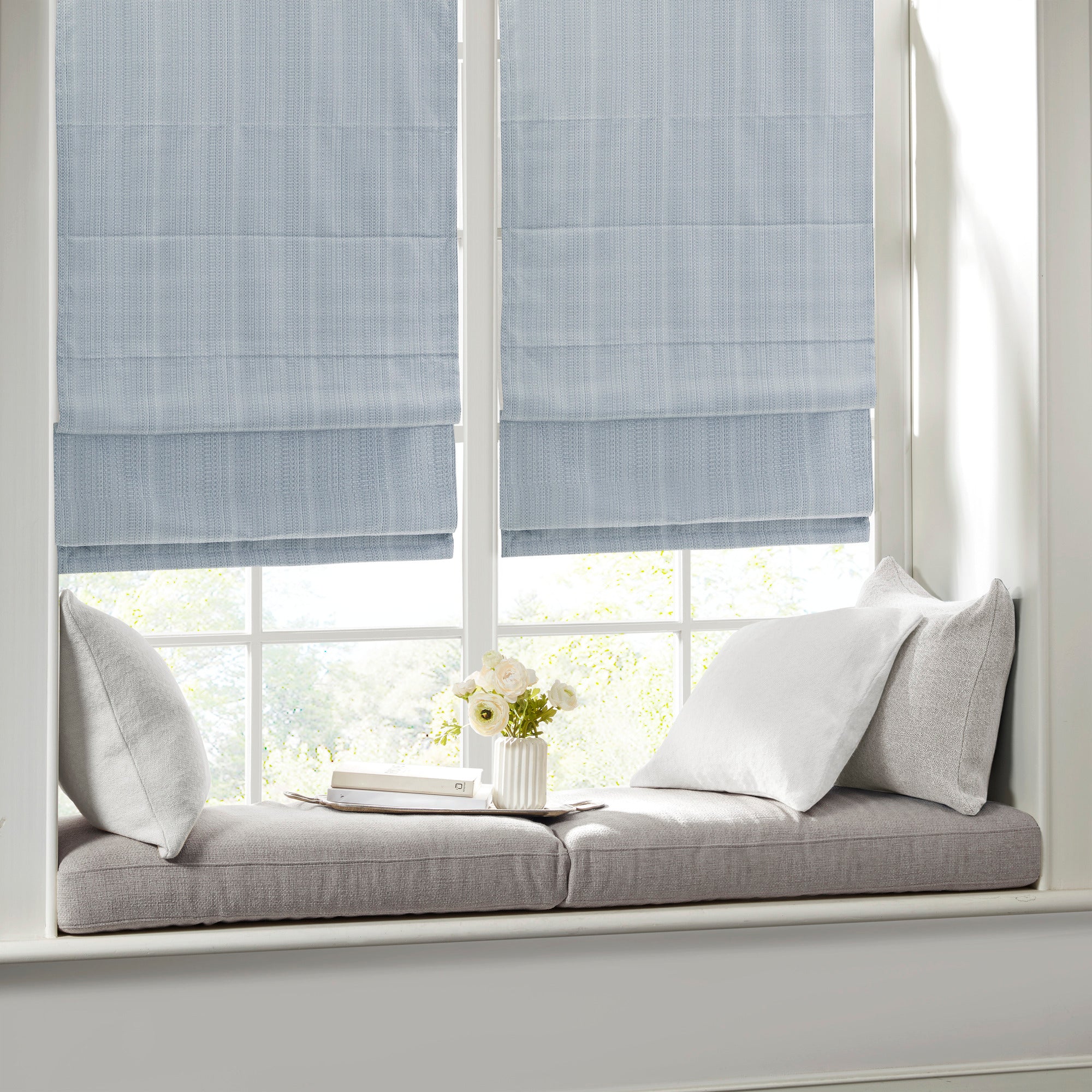 Galen Basketweave Room Darkening Cordless Roman Shade - Image 19