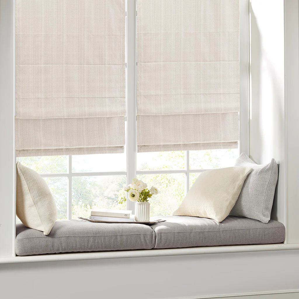 Galen Basketweave Room Darkening Cordless Roman Shade - Image 20