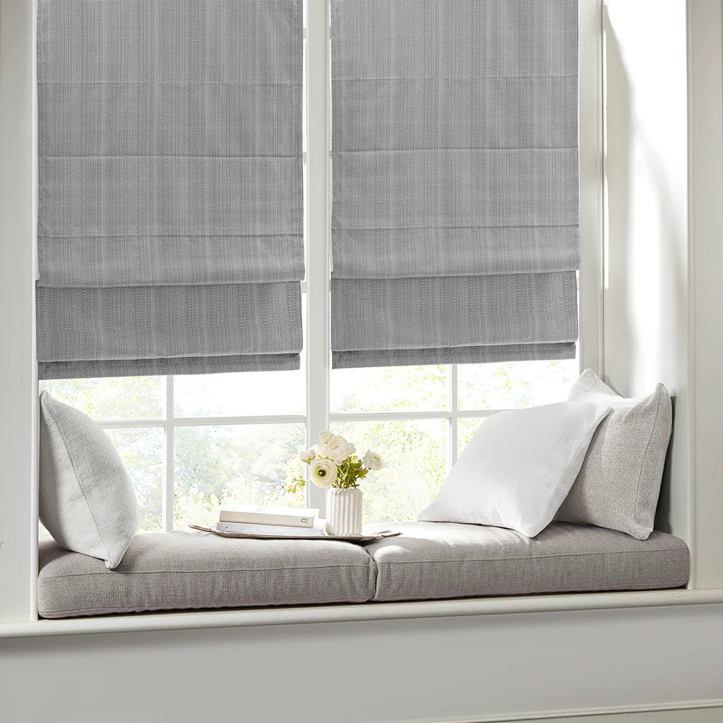 Galen Basketweave Room Darkening Cordless Roman Shade - Image 26