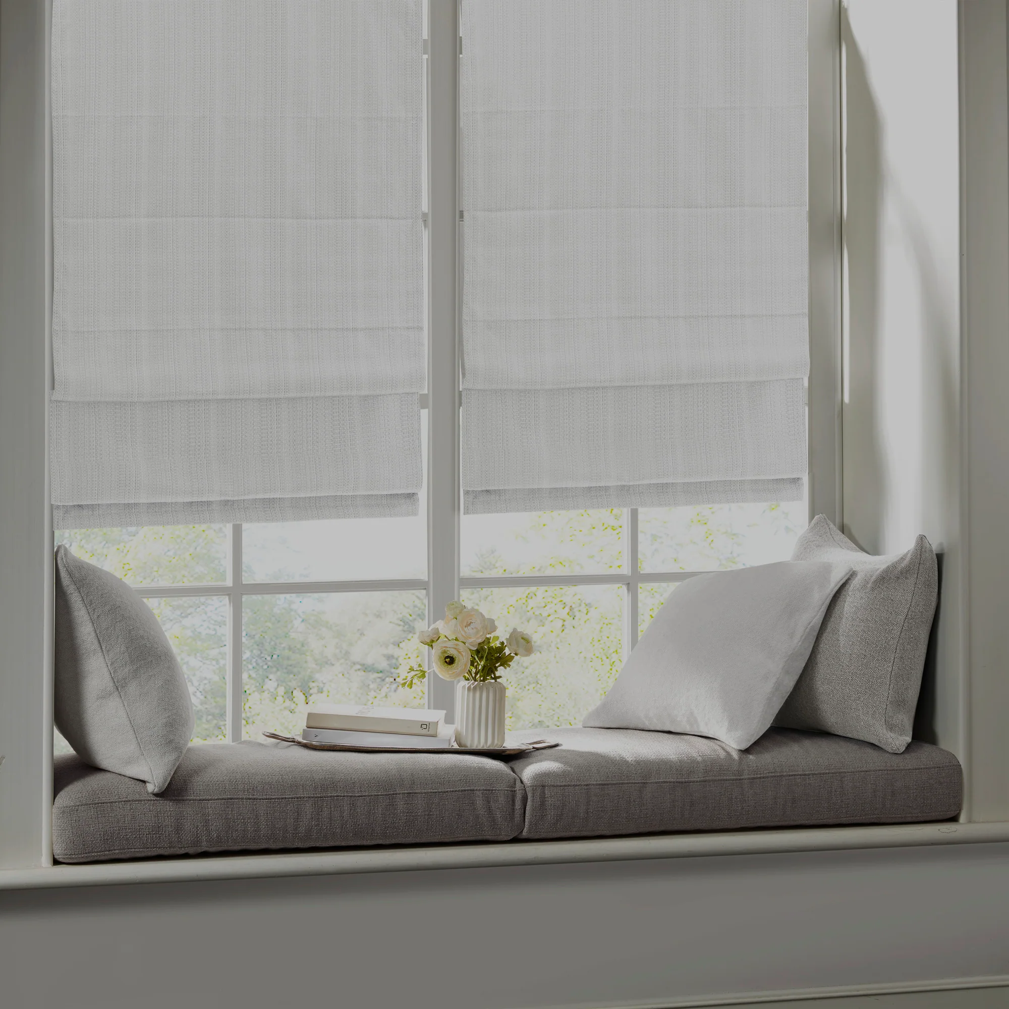 Galen Basketweave Room Darkening Cordless Roman Shade - Image 27