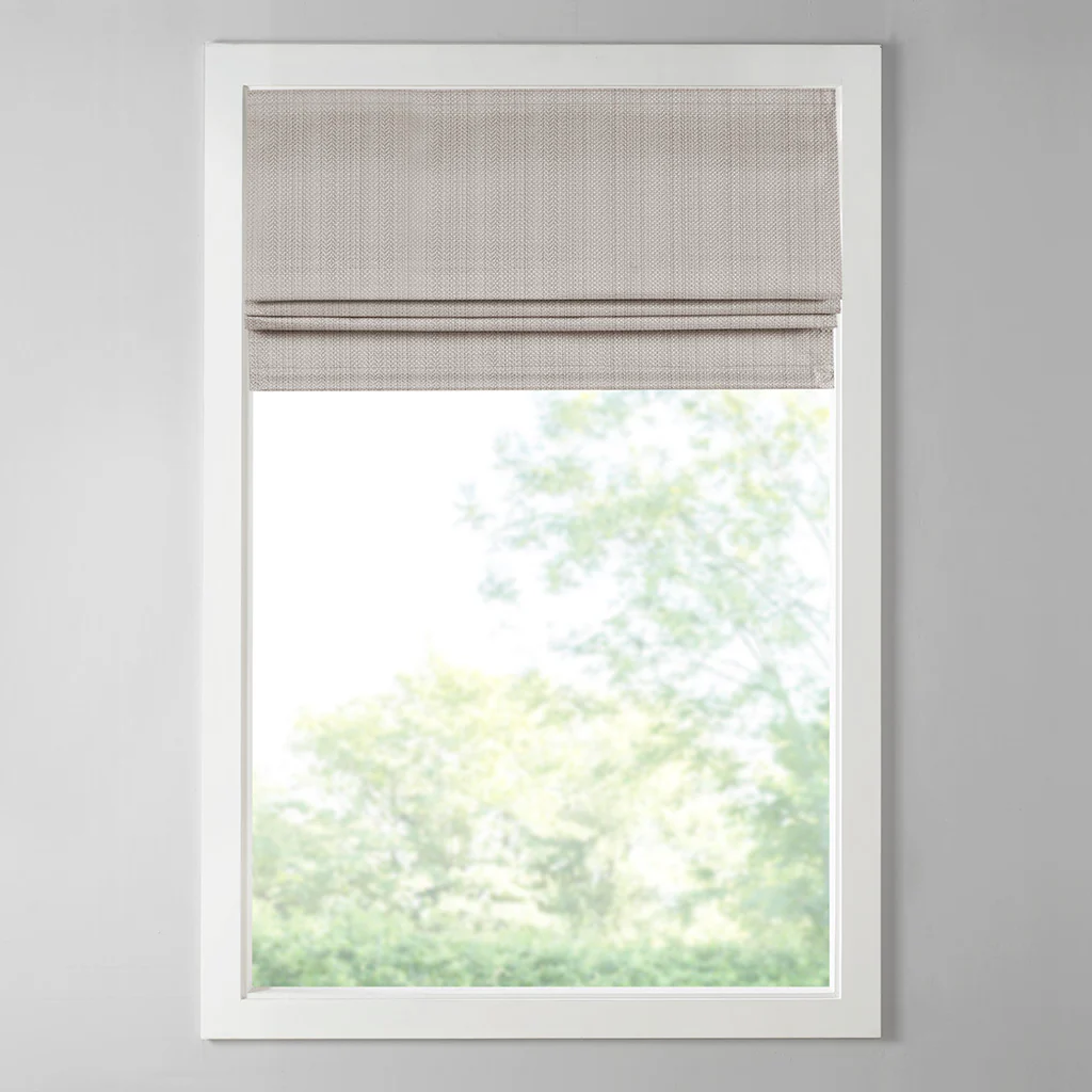 Galen Basketweave Room Darkening Cordless Roman Shade - Image 40