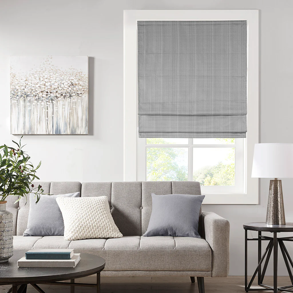 Galen Basketweave Room Darkening Cordless Roman Shade - Image 5