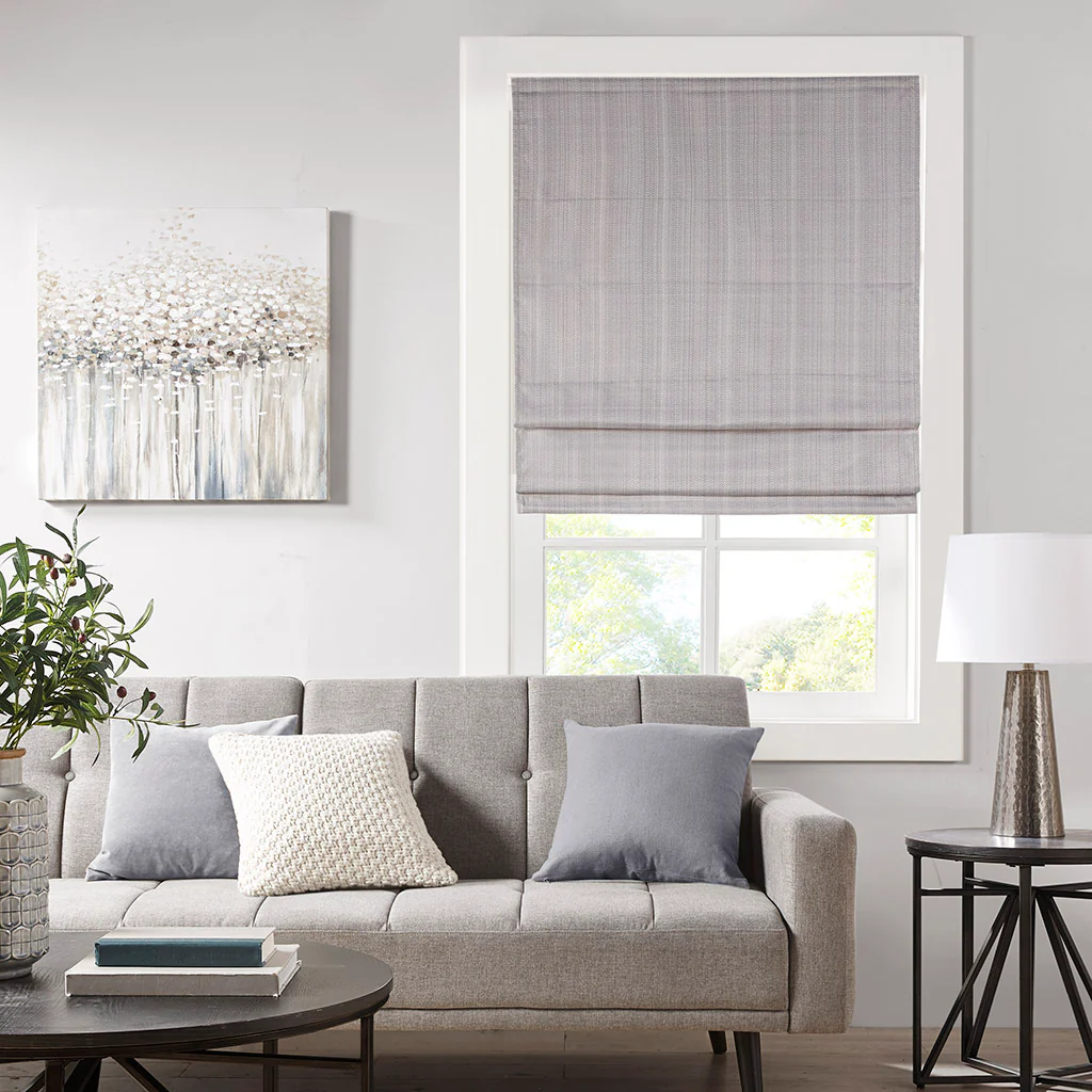 Galen Basketweave Room Darkening Cordless Roman Shade - Image 52