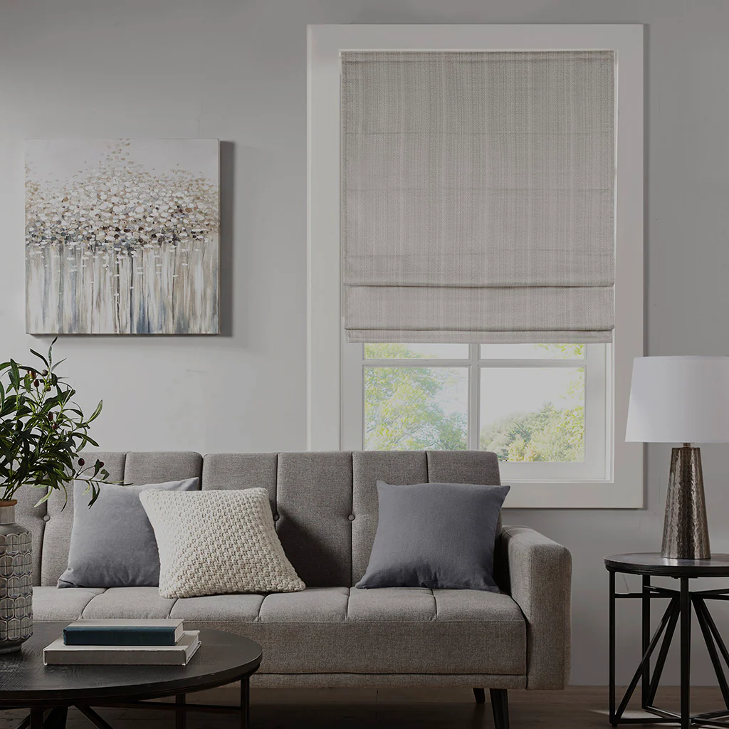 Galen Basketweave Room Darkening Cordless Roman Shade - Image 60