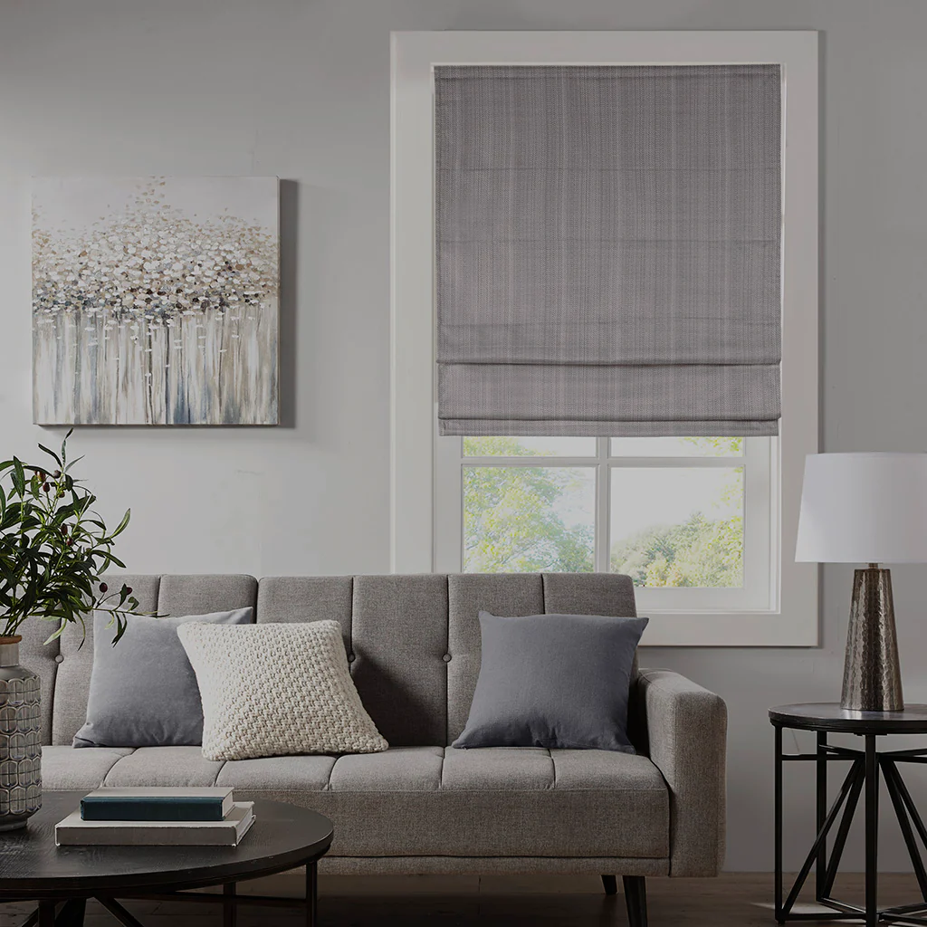 Galen Basketweave Room Darkening Cordless Roman Shade - Image 65