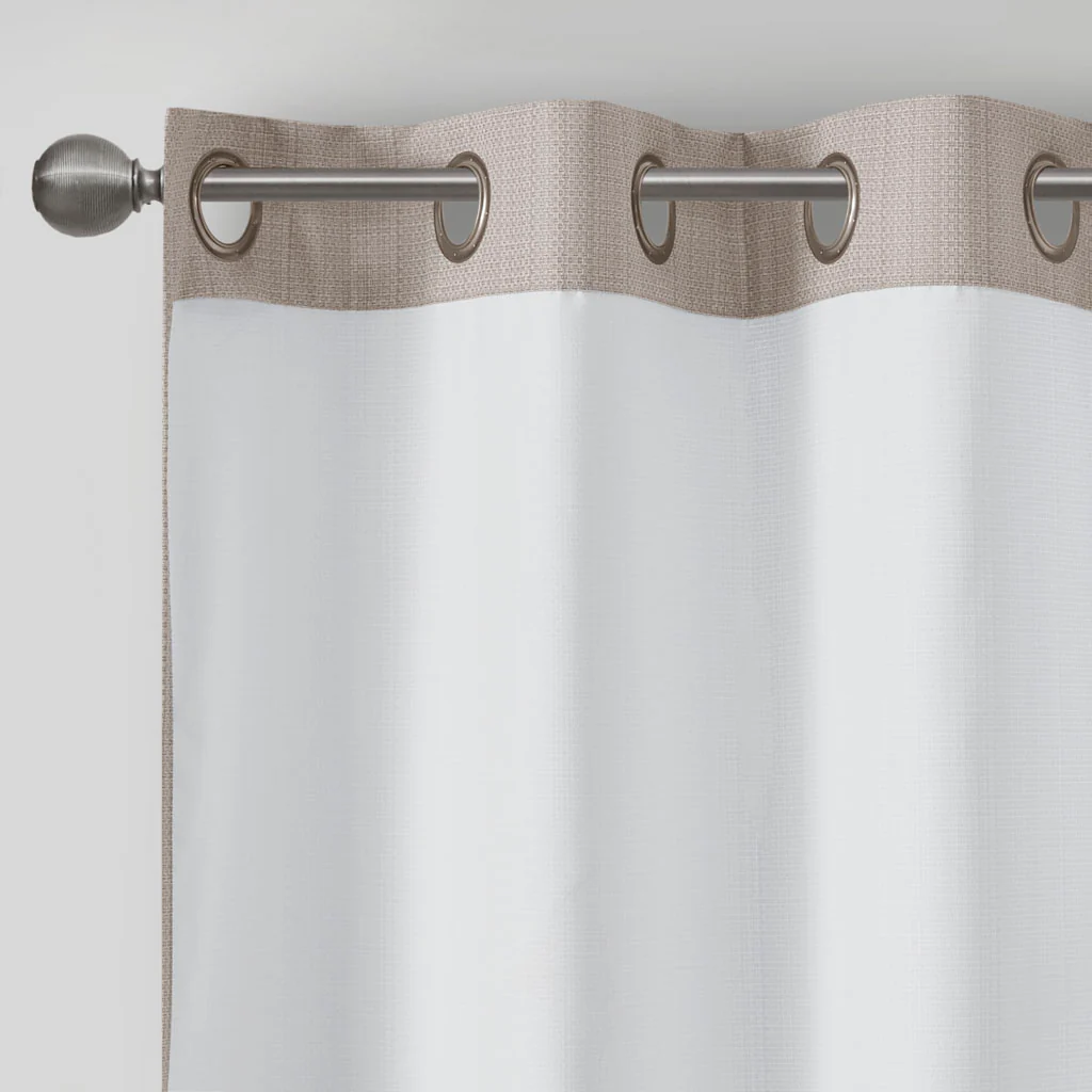 Galen Basketweave Room Darkening Curtain Panel Pair - Image 21