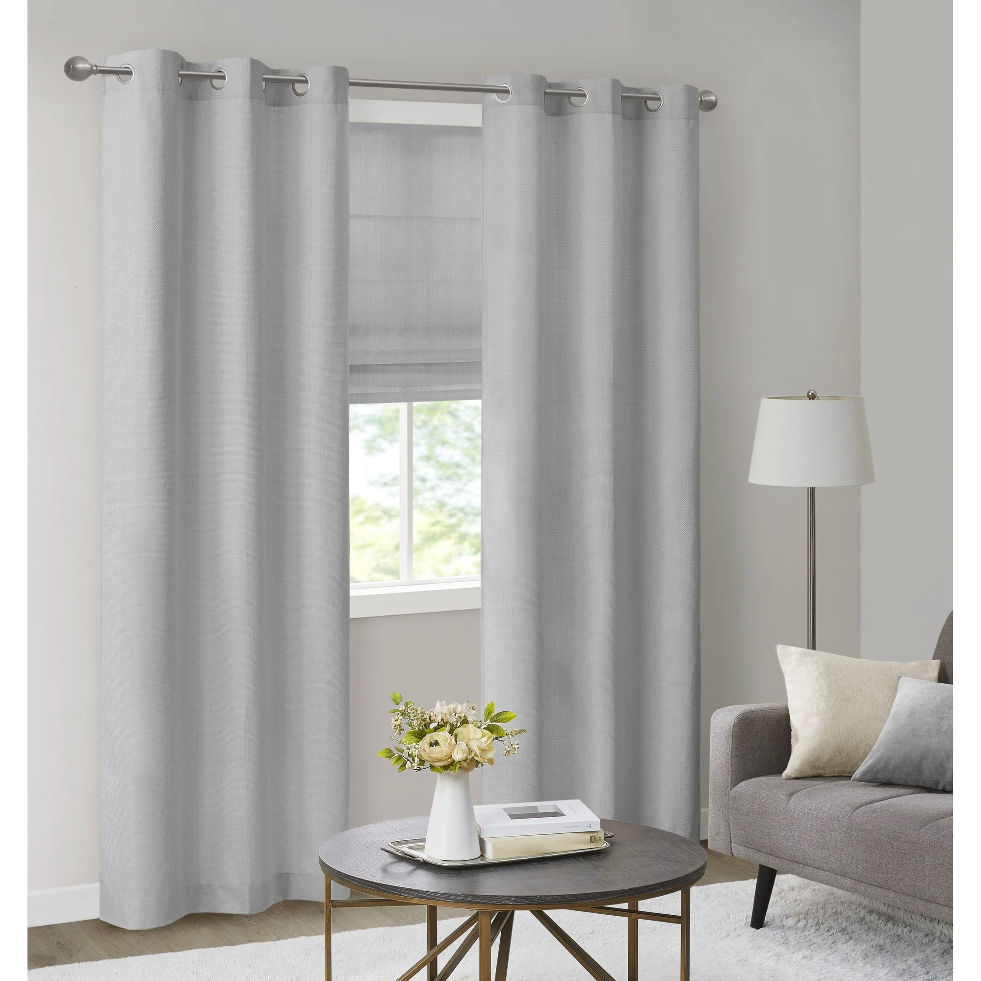 Galen Basketweave Room Darkening Curtain Panel Pair - Image 6