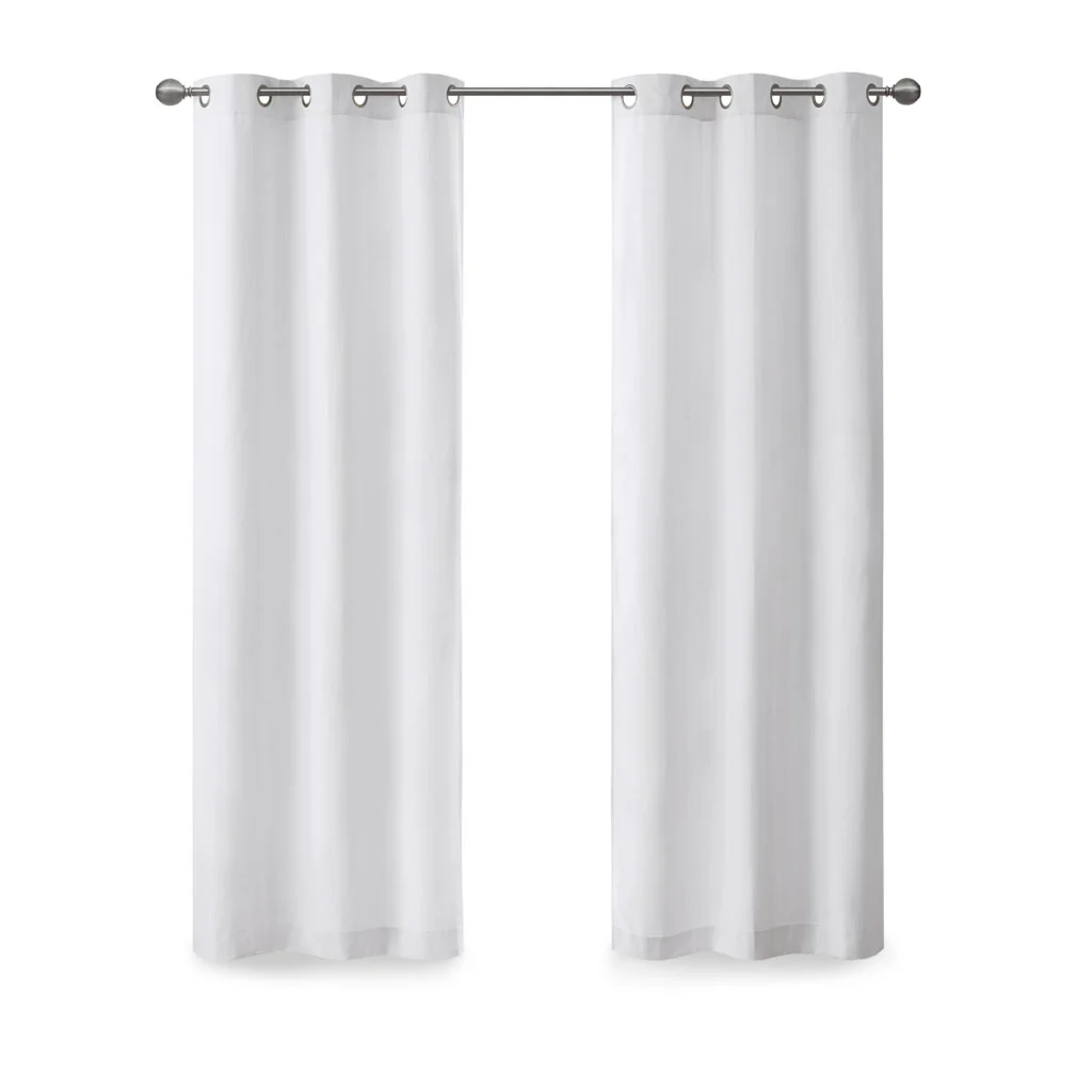 Galen Basketweave Room Darkening Curtain Panel Pair - Image 9