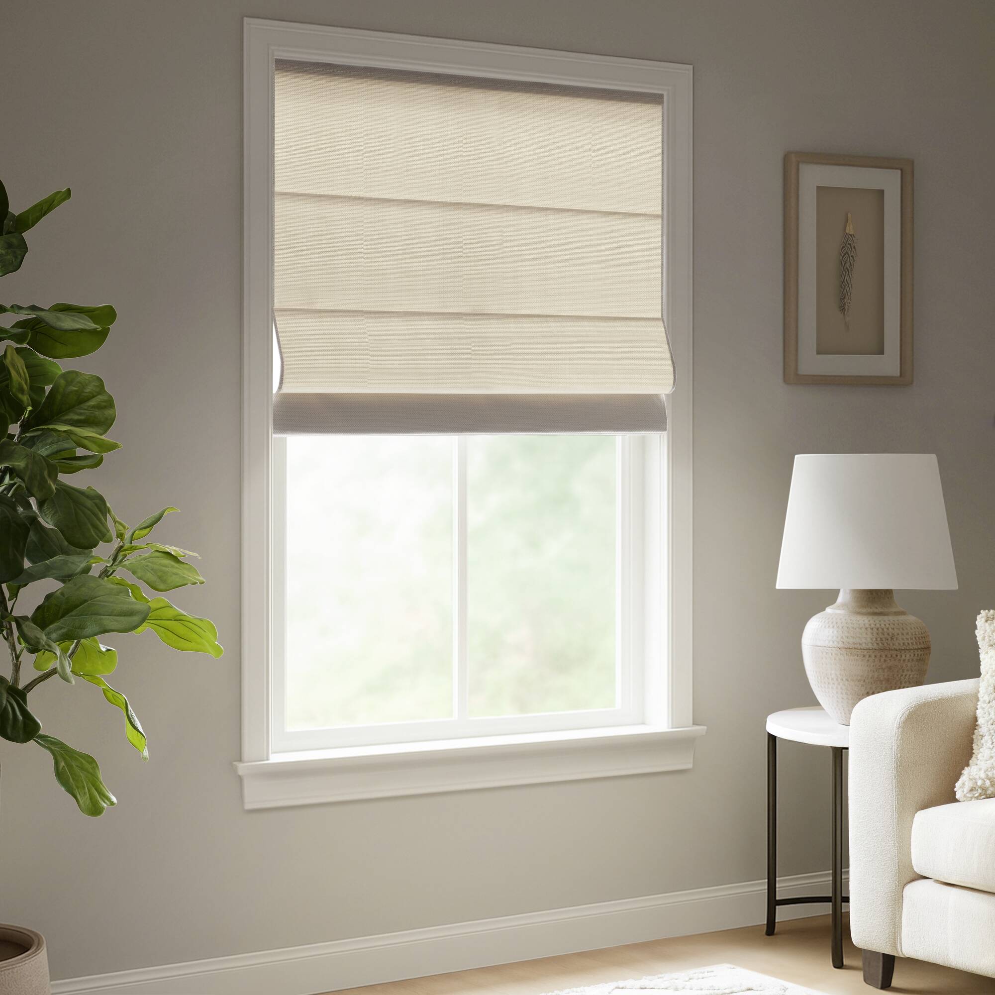 Galen Matte Cordless Roman Blind  Galen Matte fabric - Image 4