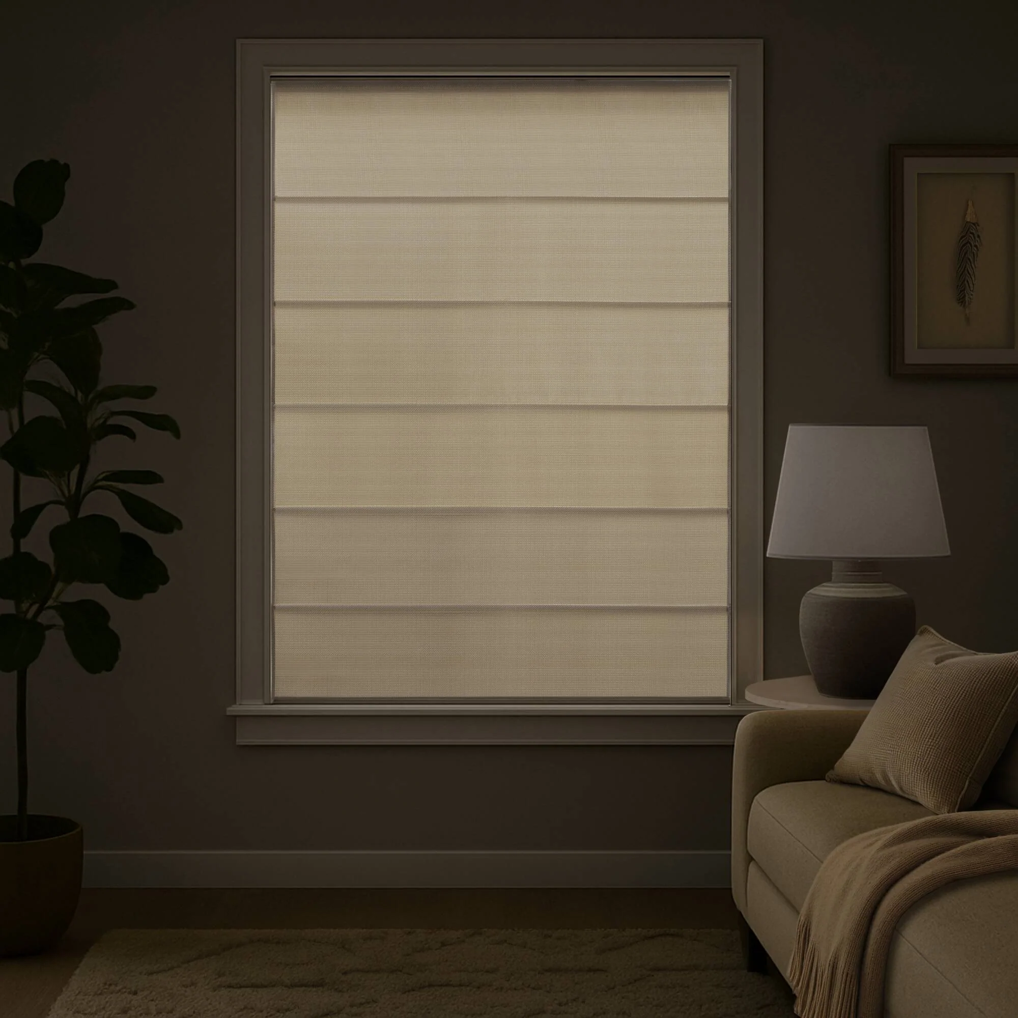 Galen Matte Cordless Roman Blind  Galen Matte fabric - Image 9