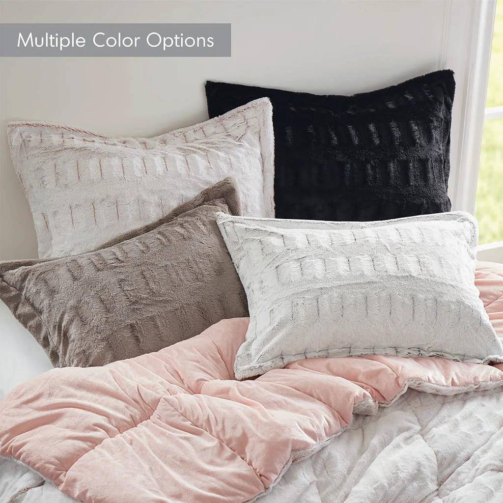 Gia Back Print Long Fur Comforter Mini Set - Image 40