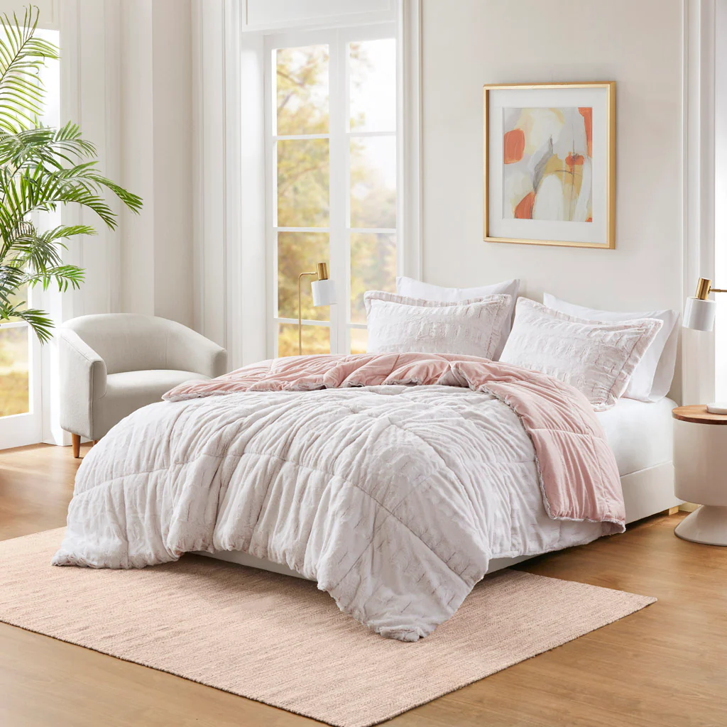 Gia Back Print Long Fur Comforter Mini Set - Image 9