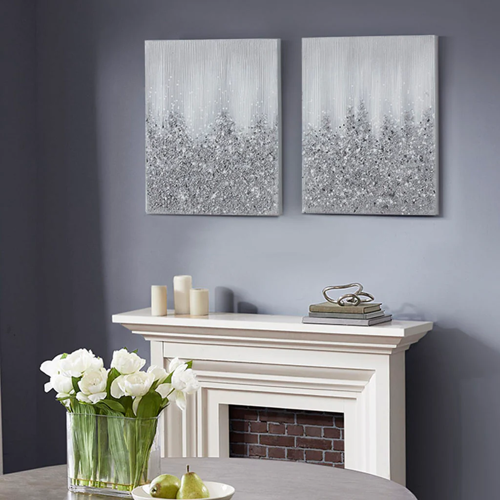 Glimmer Heavily Embellished 2-Piece Canvas Wall Art Set - Image 17