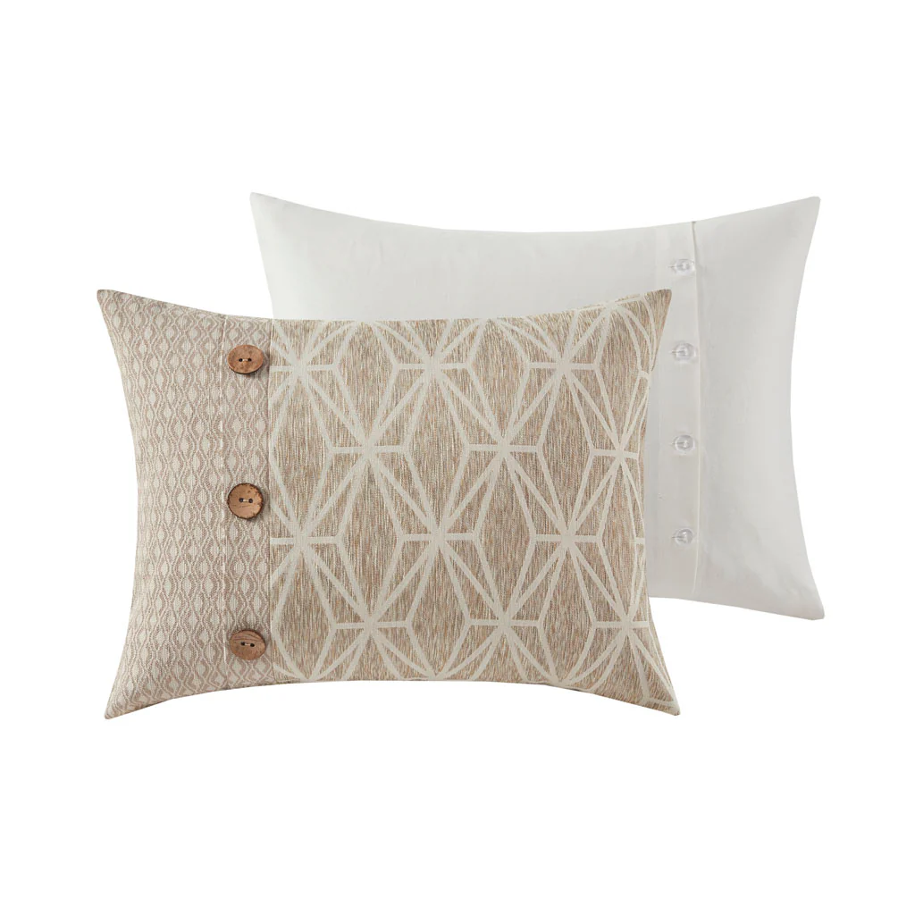 Grace 9-Piece Geometric Oversized Jacquard Comforter Set - Image 13