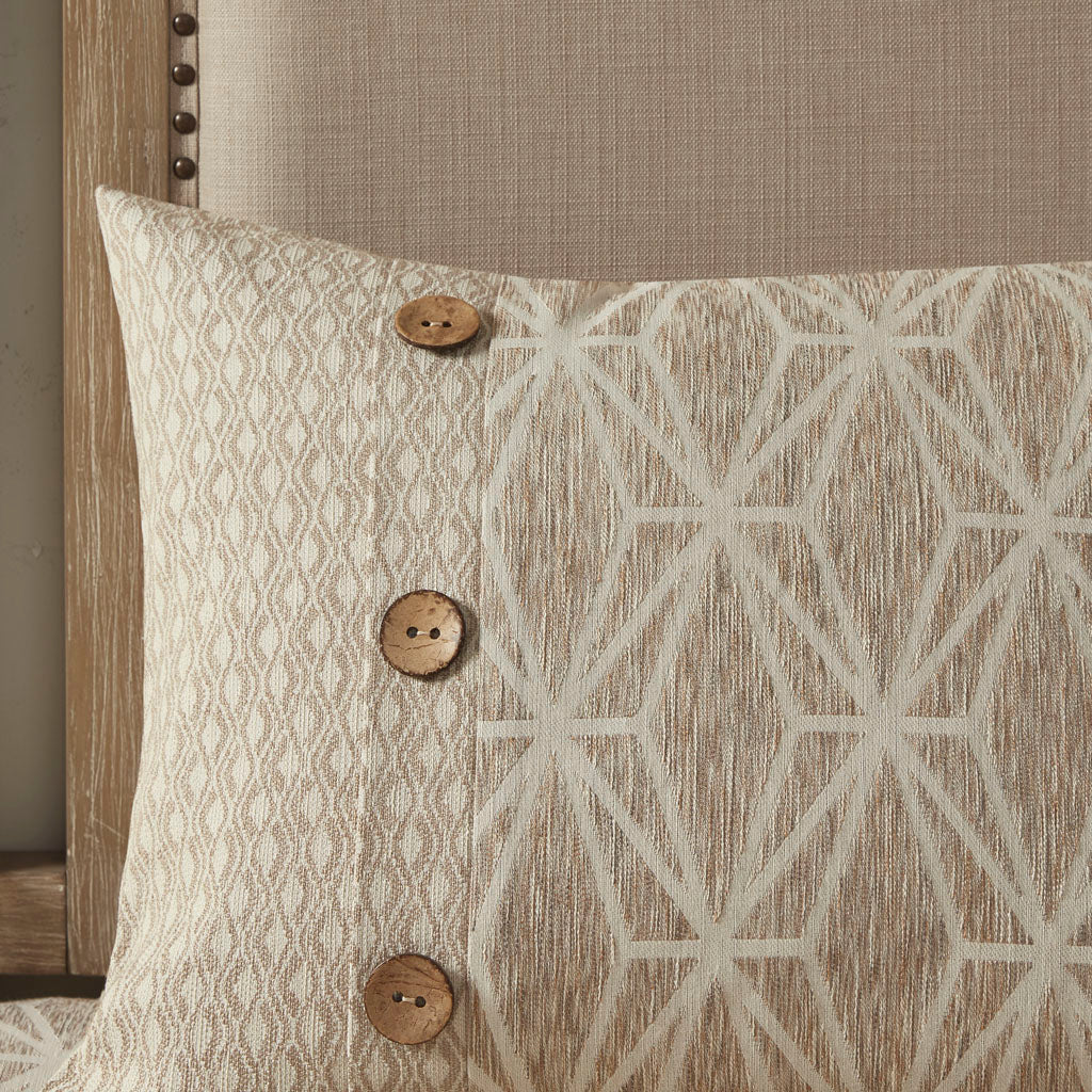 Grace 9-Piece Geometric Oversized Jacquard Comforter Set - Image 9