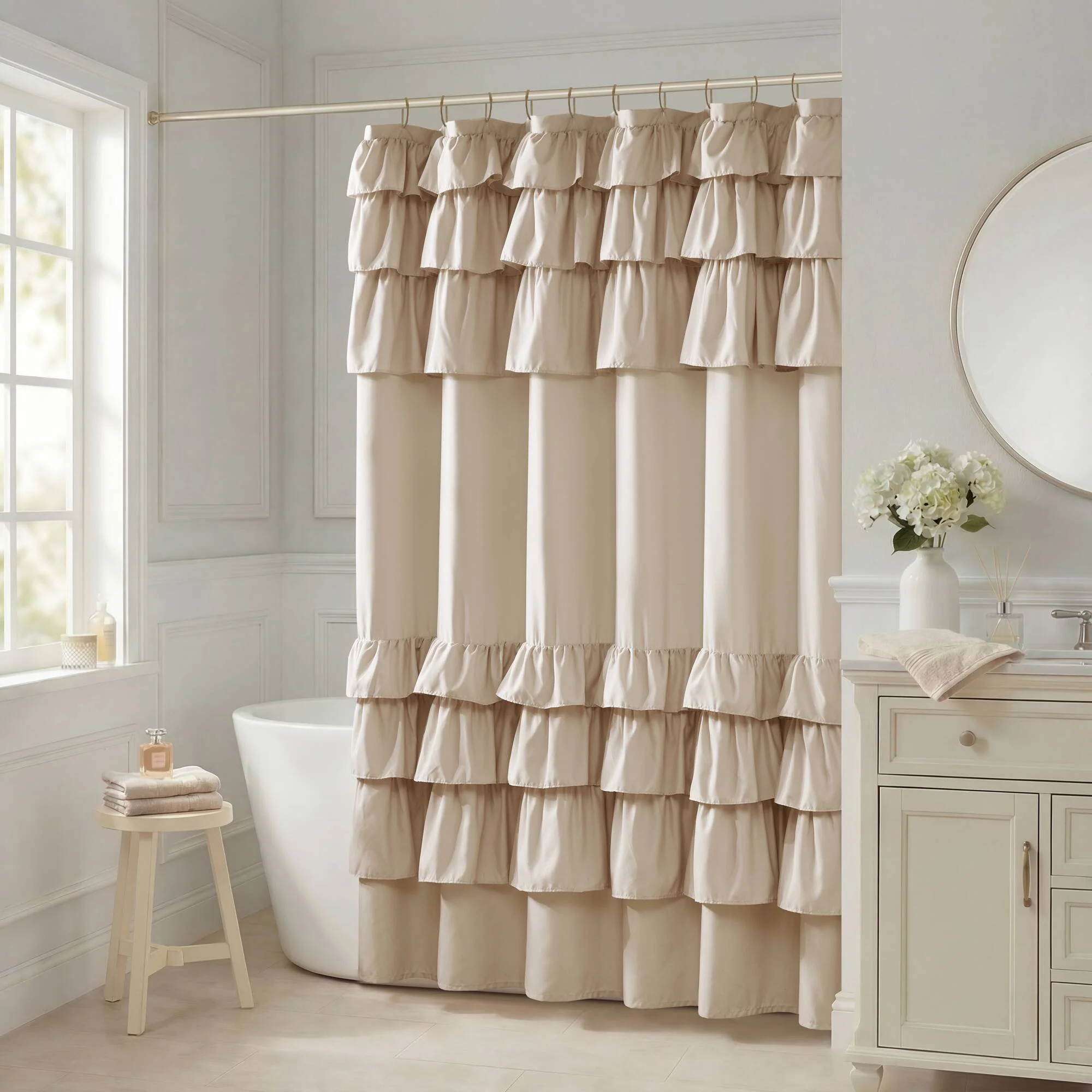 Grace Ruffled Shower Curtain - Image 16