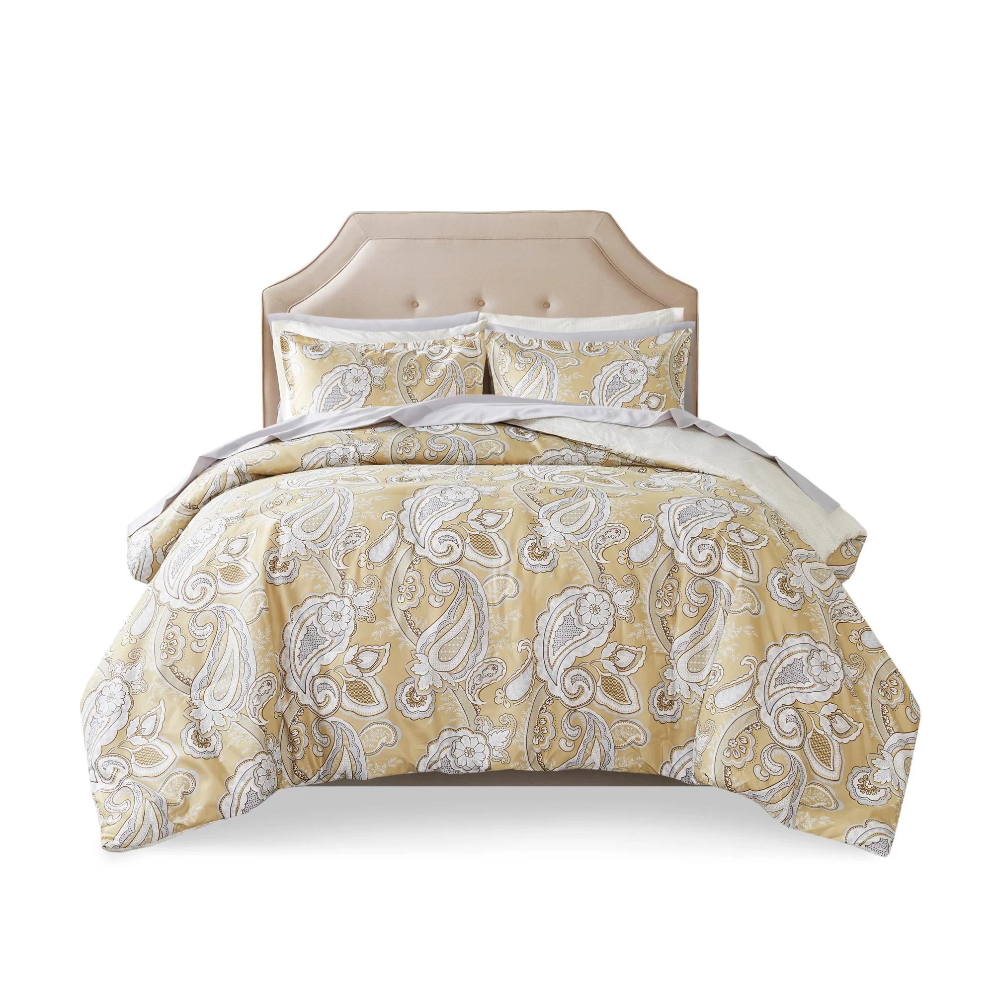 Gracelyn Paisley Print 9-Piece Comforter Set with Sheets - Image 9