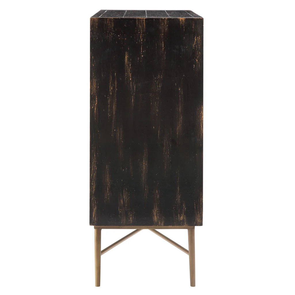 Hanley Honeycomb 2-door wood storage cabinet - Image 12
