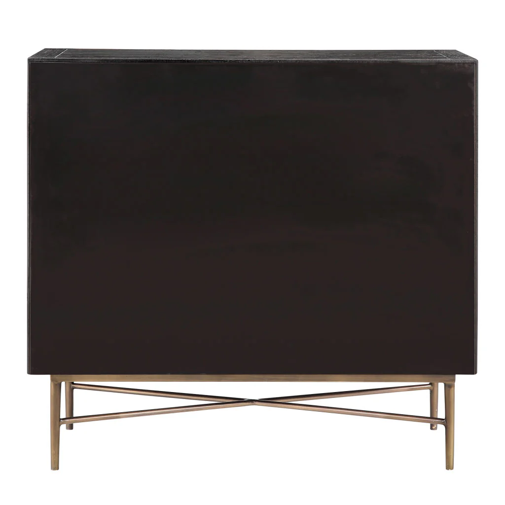 Hanley Honeycomb 2-door wood storage cabinet - Image 13