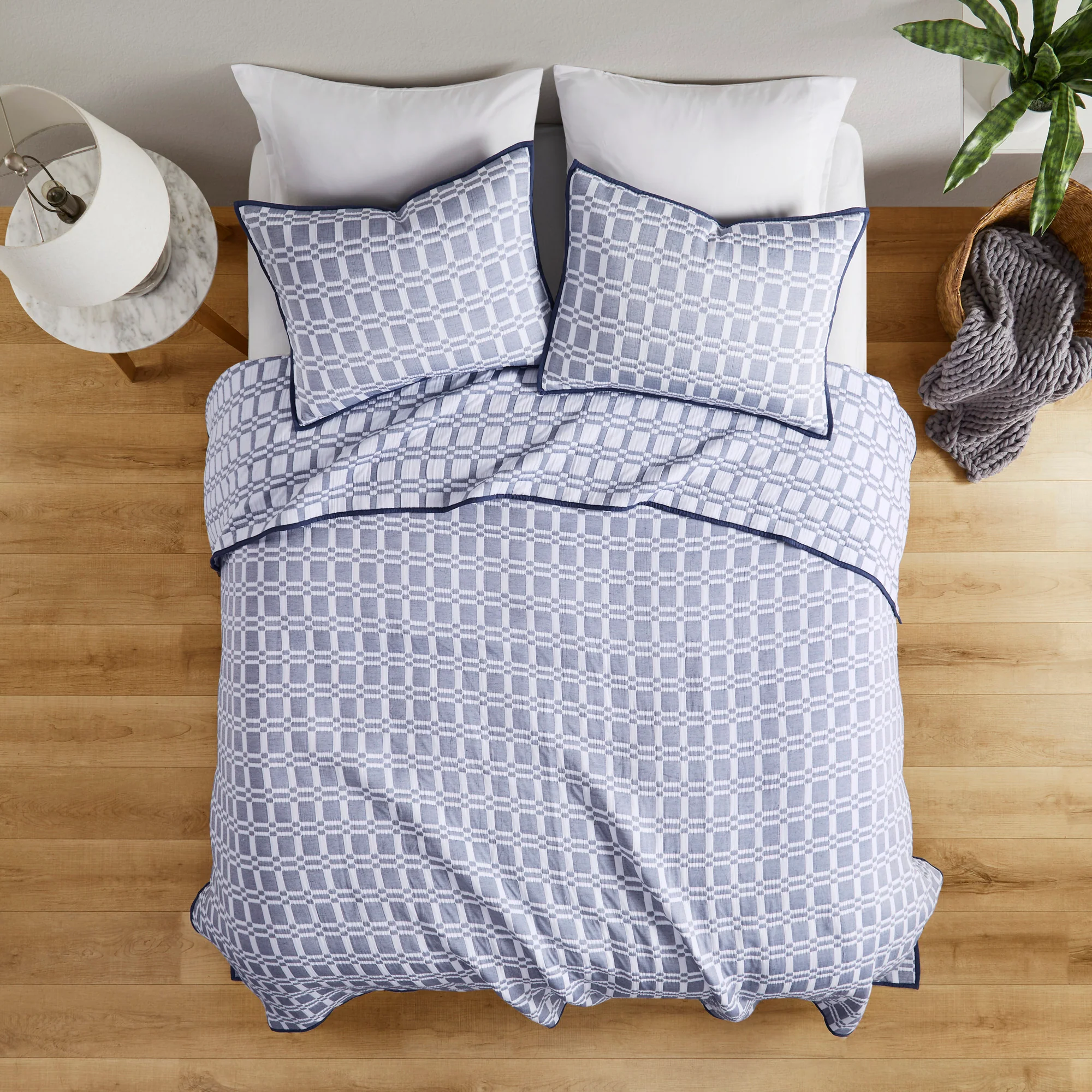 Harlow 3-Piece Reversible Matelasse Coverlet Set - Image 6