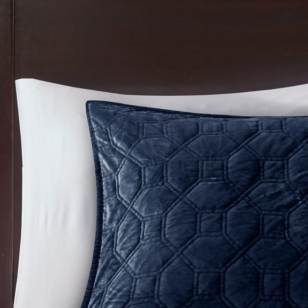 Harper 3-Piece Velvet Quilt Set - Image 35