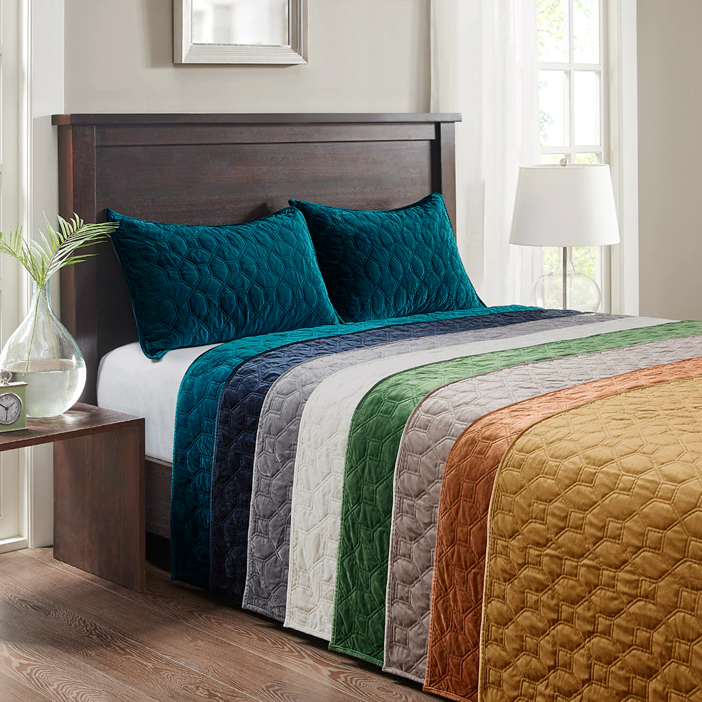 Harper 3-Piece Velvet Quilt Set - Image 75
