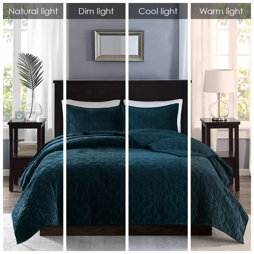 Harper 3-Piece Velvet Quilt Set - Image 92