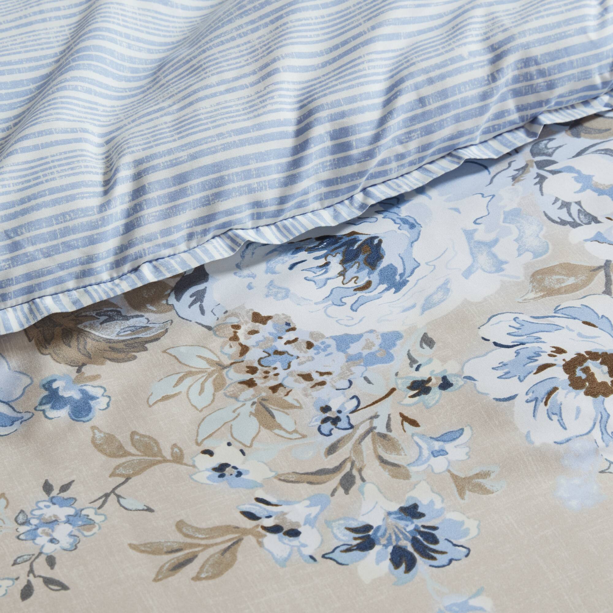 Heather 7-Piece Vintage Floral Print Inspired Comforter Set With Sheet Set - Image 10