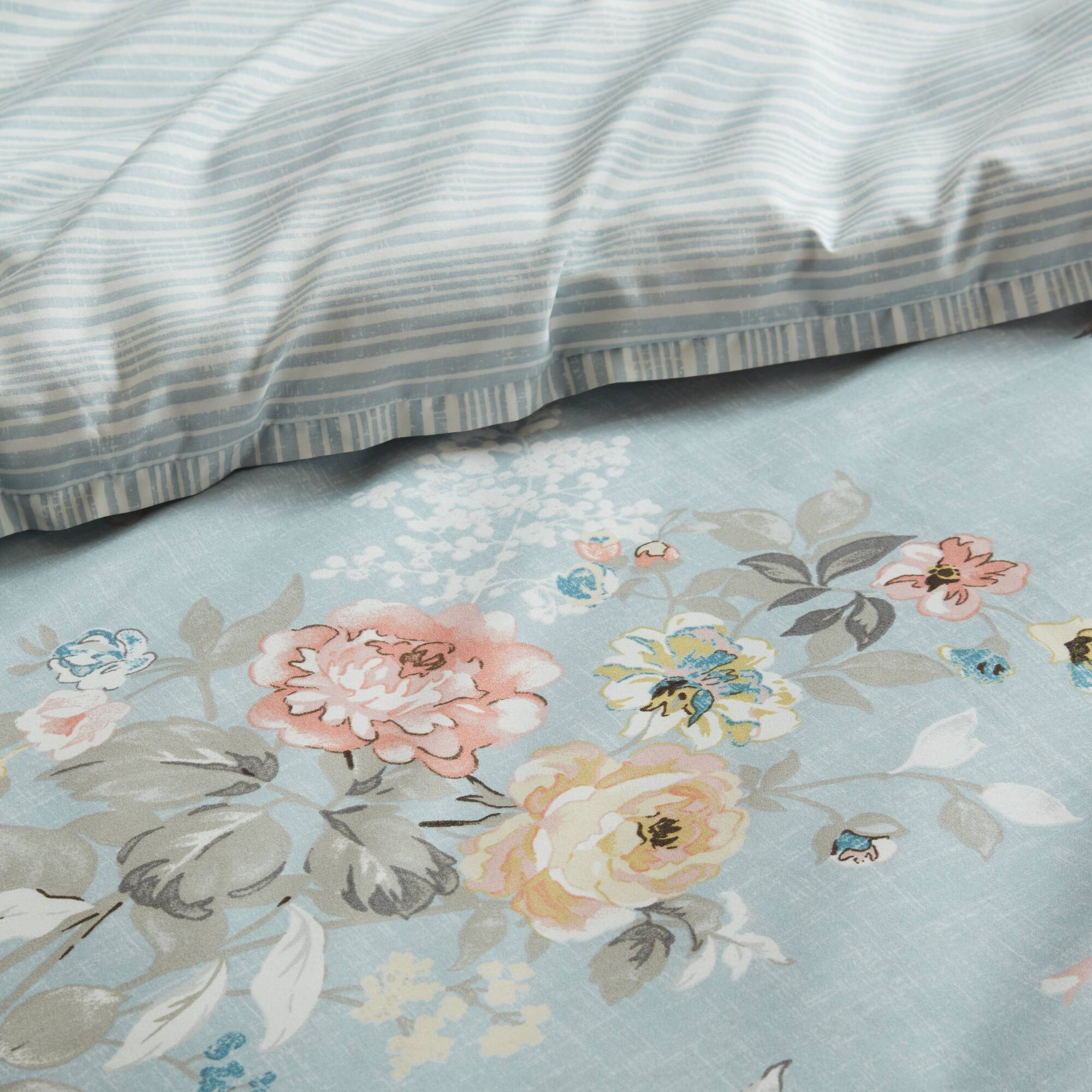 Heather 7-Piece Vintage Floral Print Inspired Comforter Set With Sheet Set - Image 26