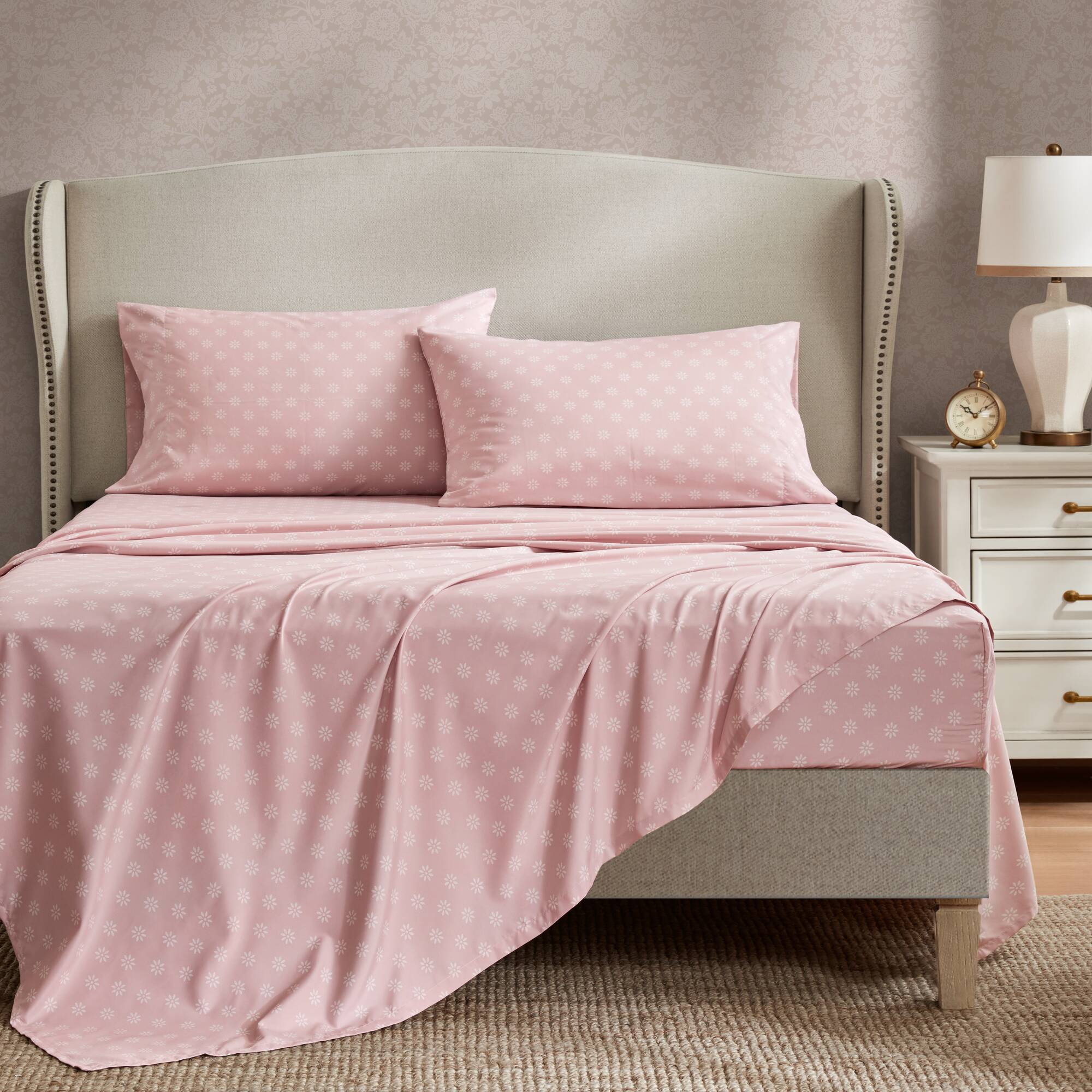 Heather 7-Piece Vintage Floral Print Inspired Comforter Set With Sheet Set - Image 37