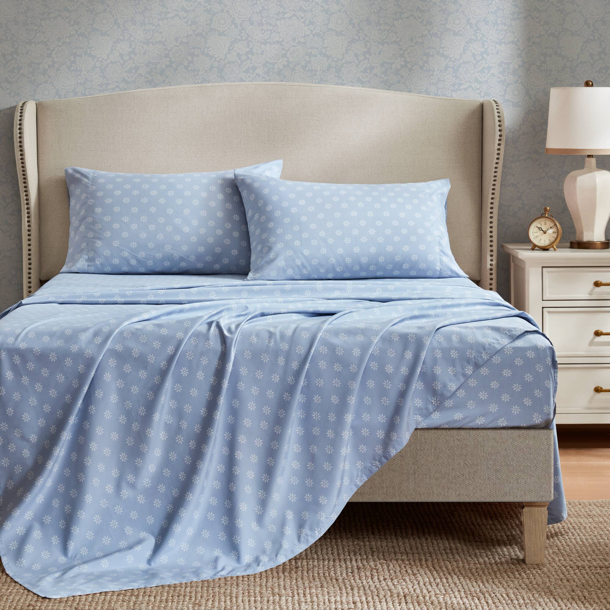 Heather 7-Piece Vintage Floral Print Inspired Comforter Set With Sheet Set - Image 6