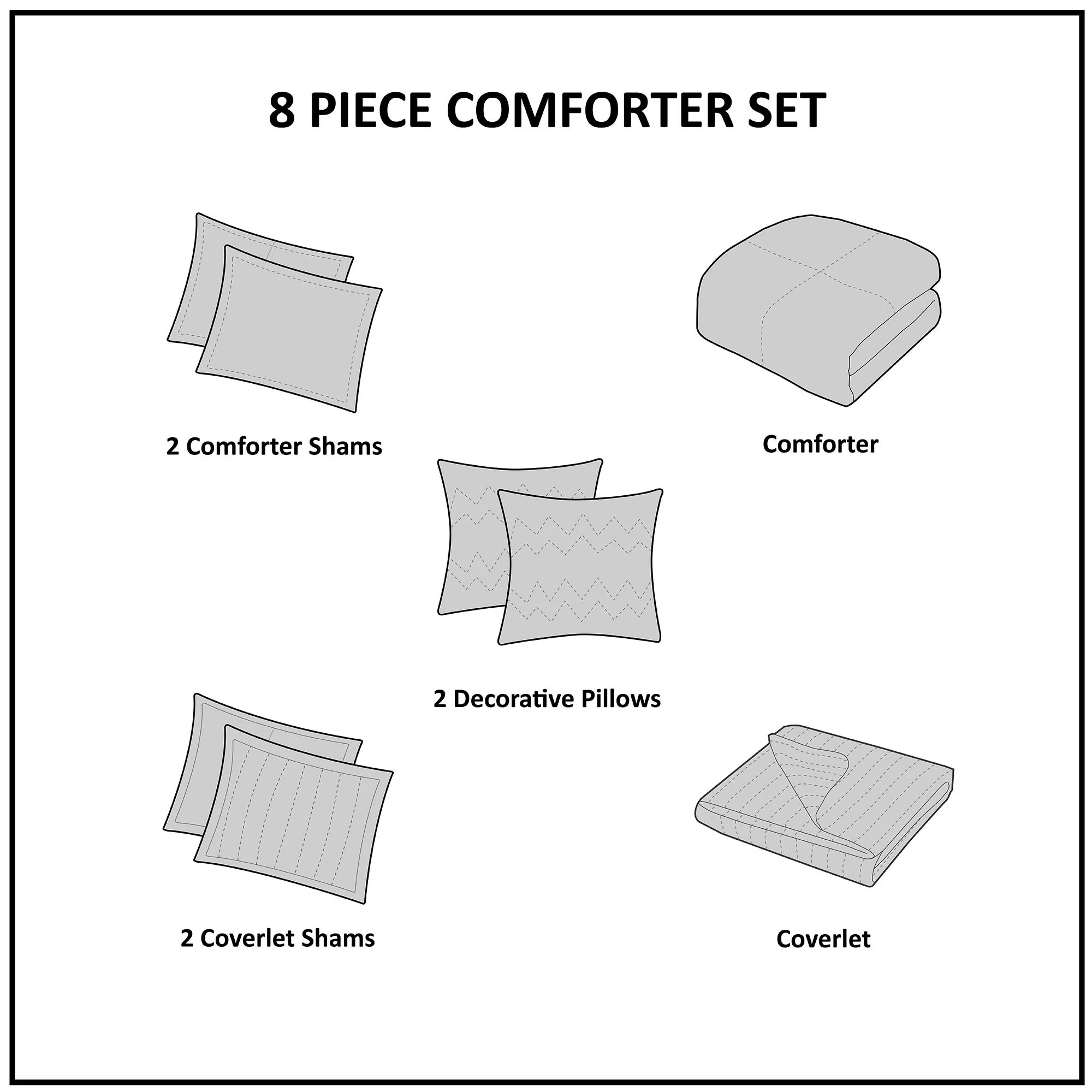 Heritage 8-Piece Comforter and Quilt Set Collection - Image 58