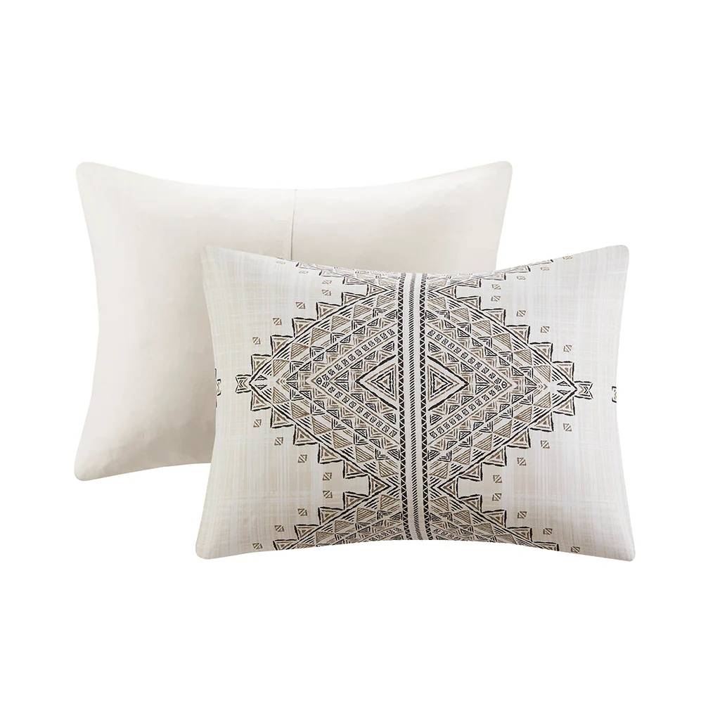 Ibiza 4-Piece Printed Duvet Cover Set with Throw Pillow - Image 12