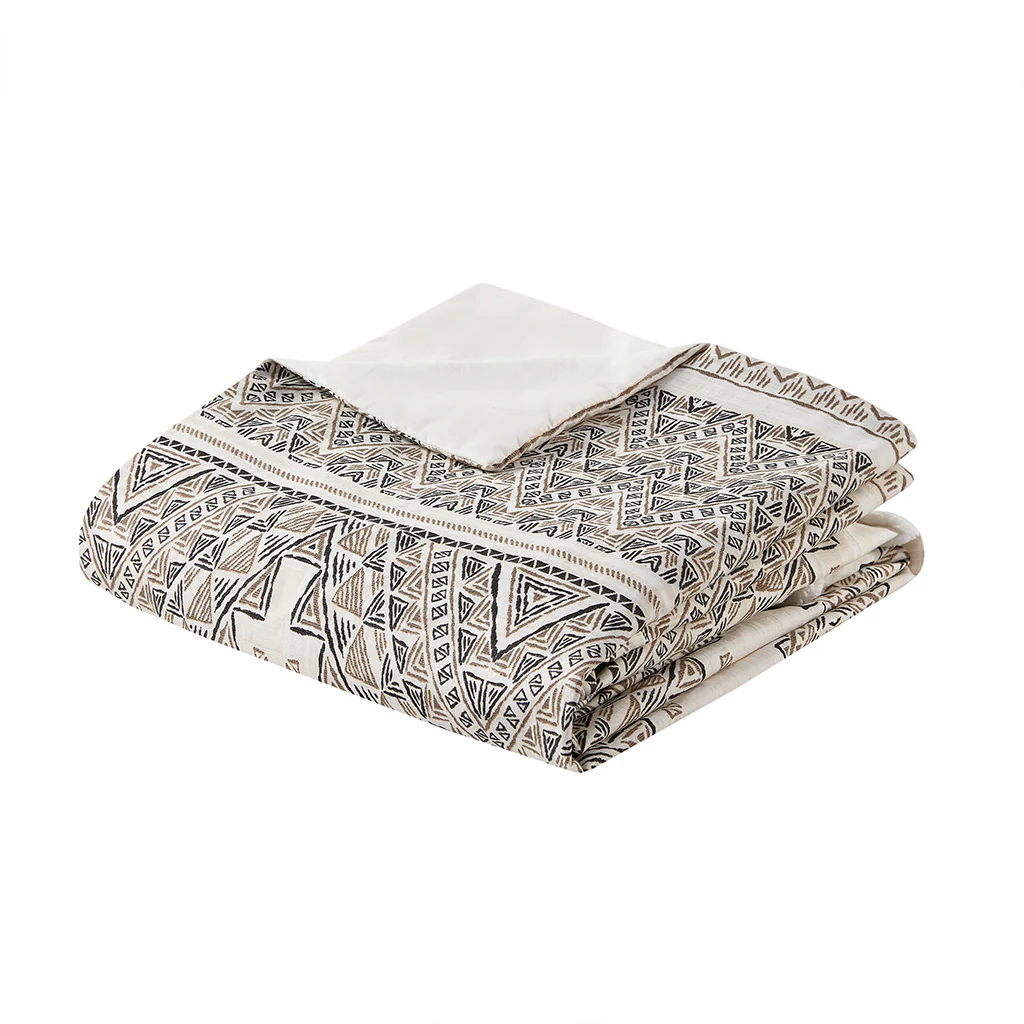 Ibiza 4-Piece Printed Duvet Cover Set with Throw Pillow - Image 14